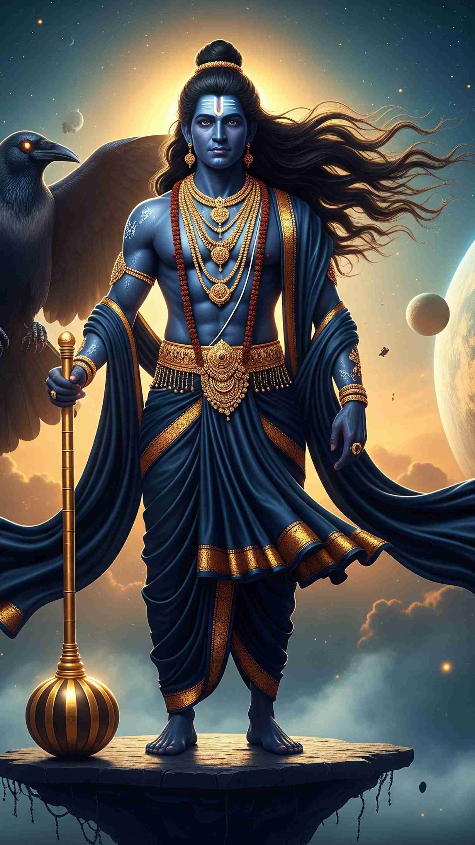 Shani Dev Mobile Wallpaper