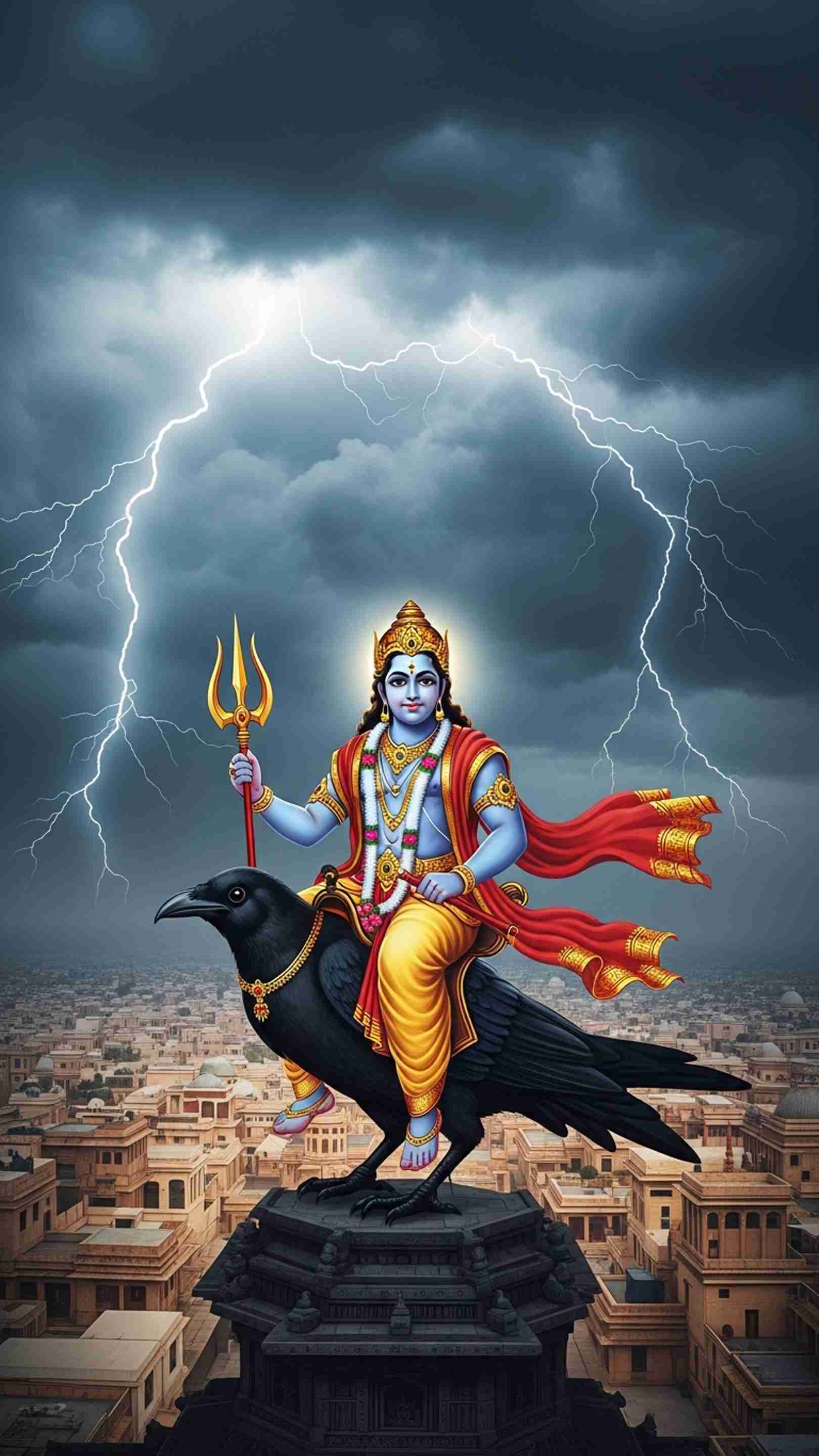 Shani Dev Mobile Wallpaper