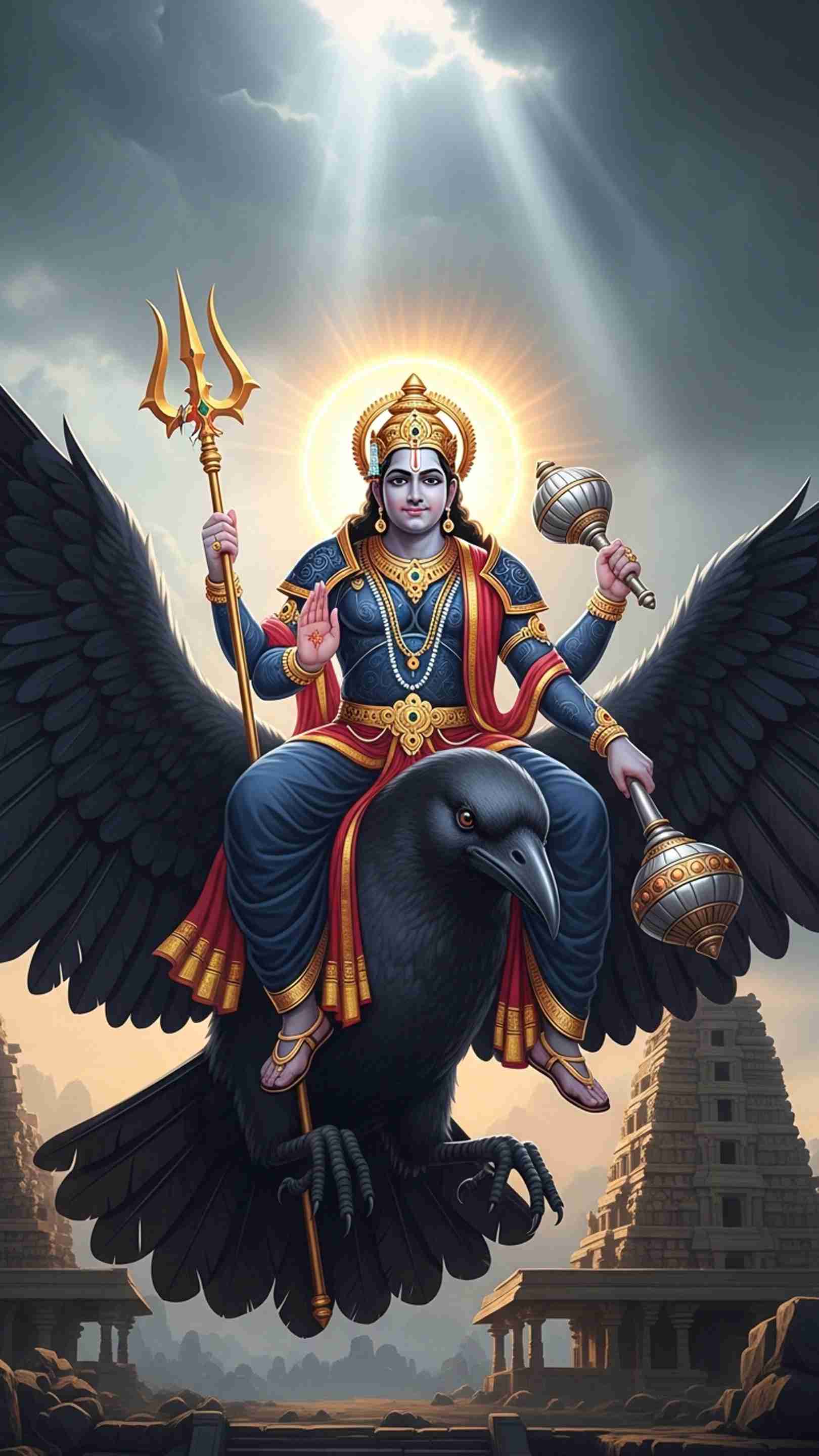 Shani Dev Mobile Wallpaper
