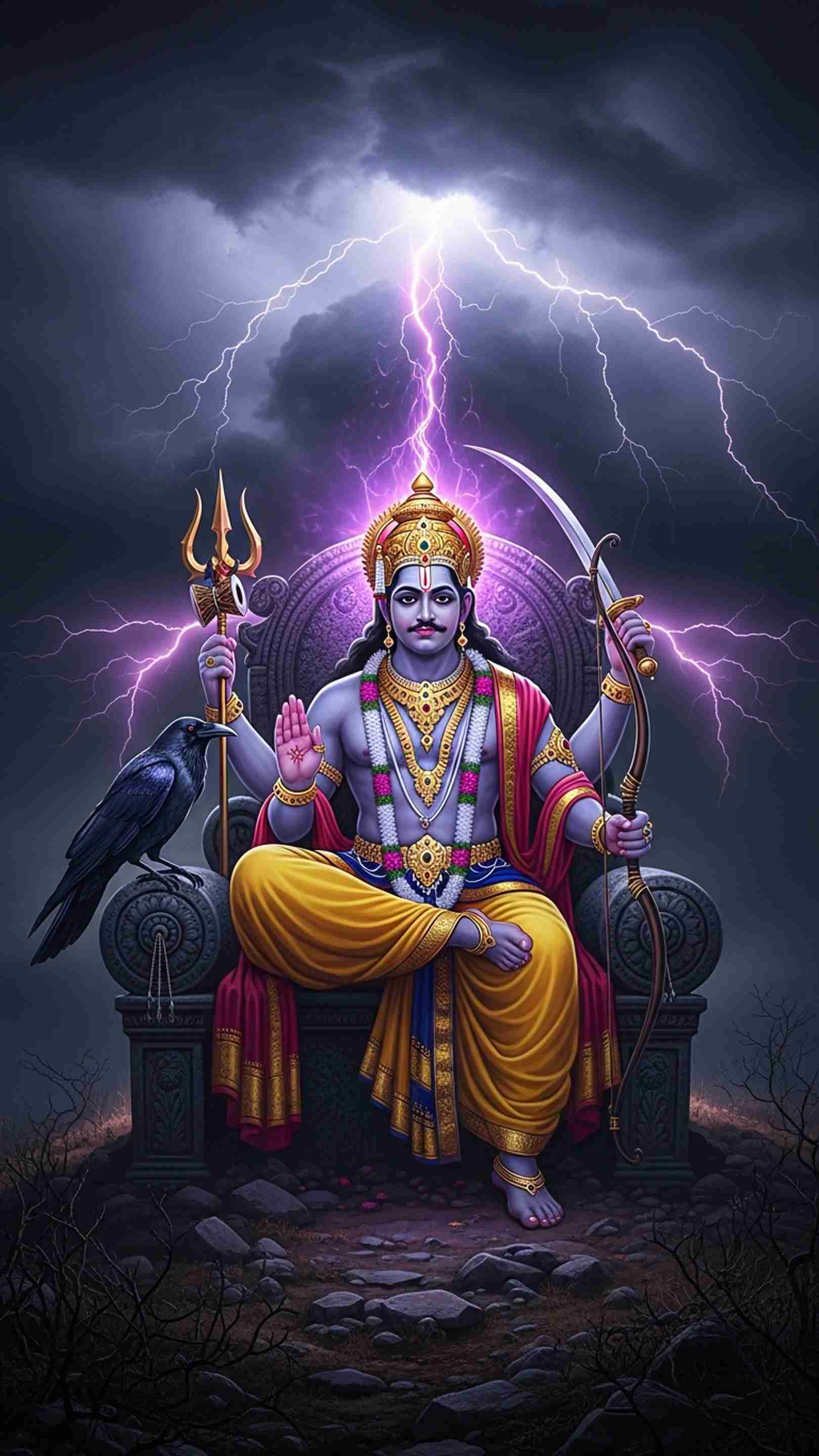 Shani Dev Mobile Wallpaper