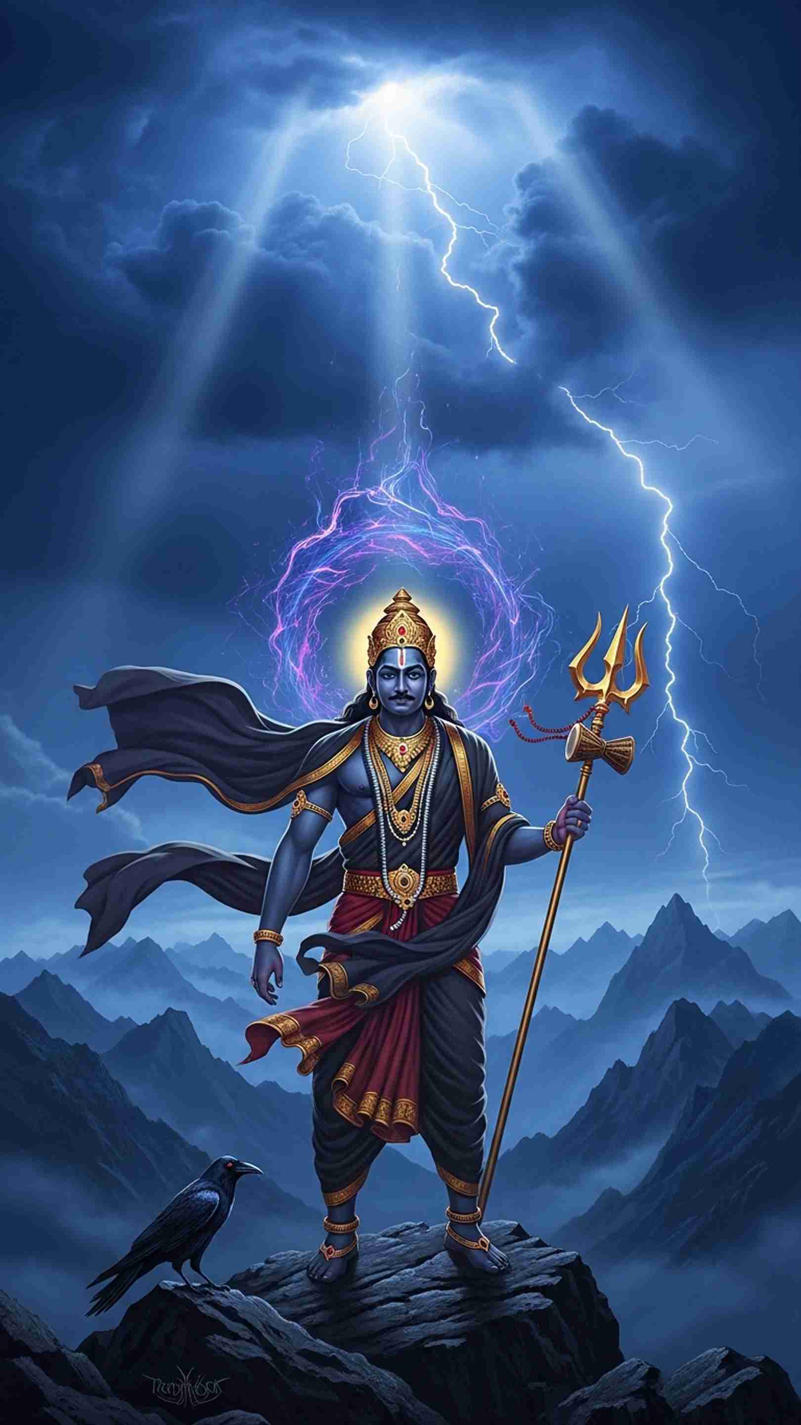 Shani Dev Mobile Wallpaper