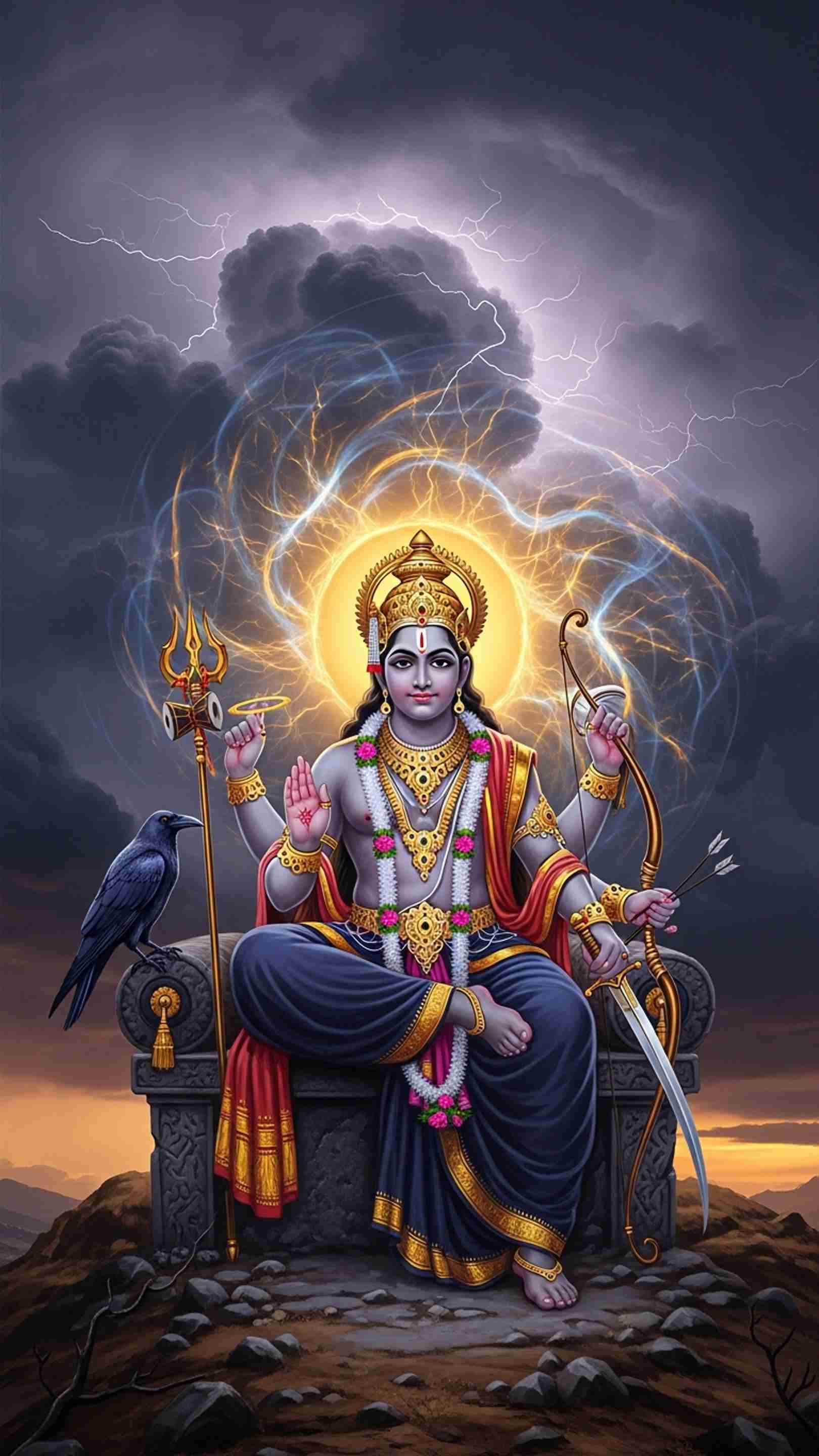 Shani Dev Mobile Wallpaper
