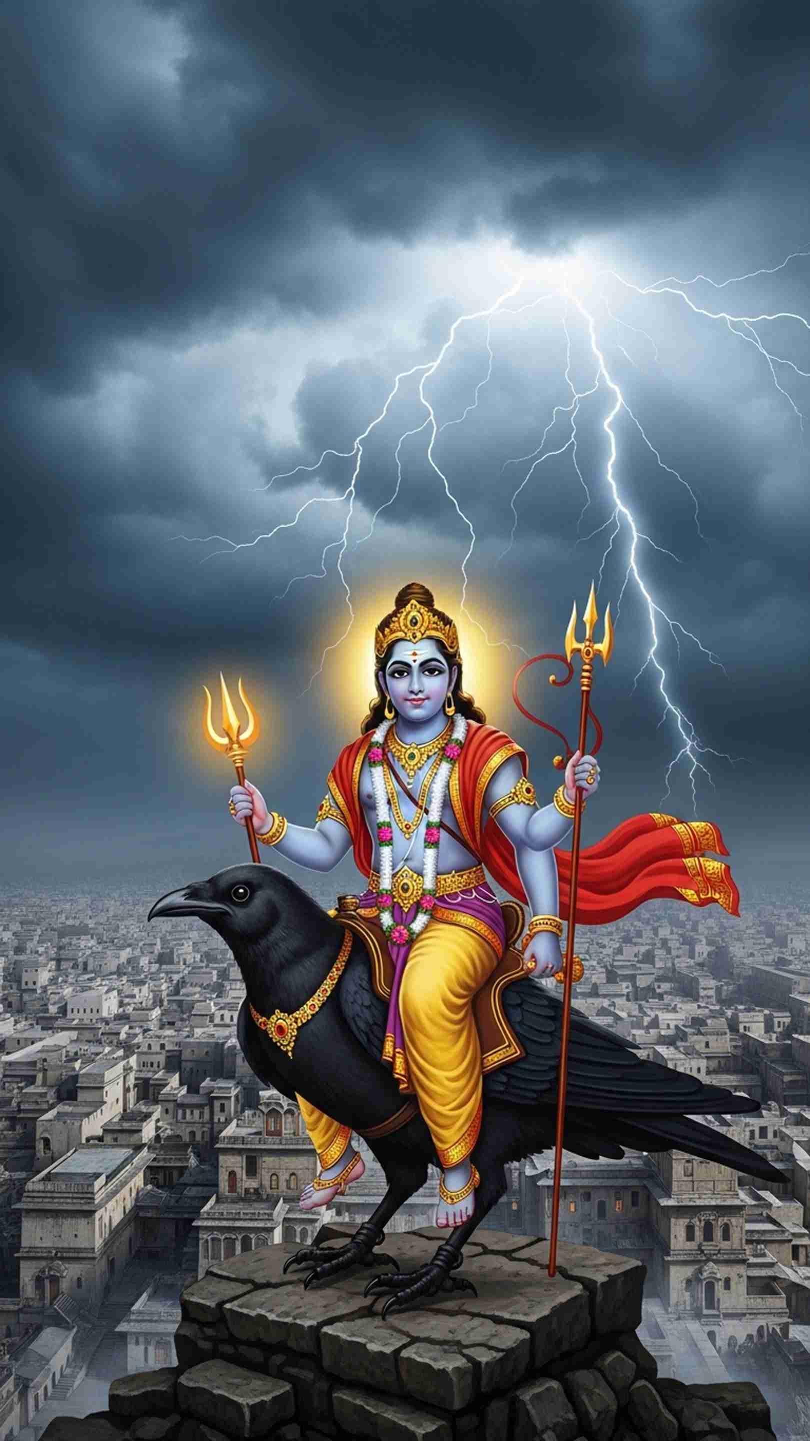 Shani Dev Mobile Wallpaper