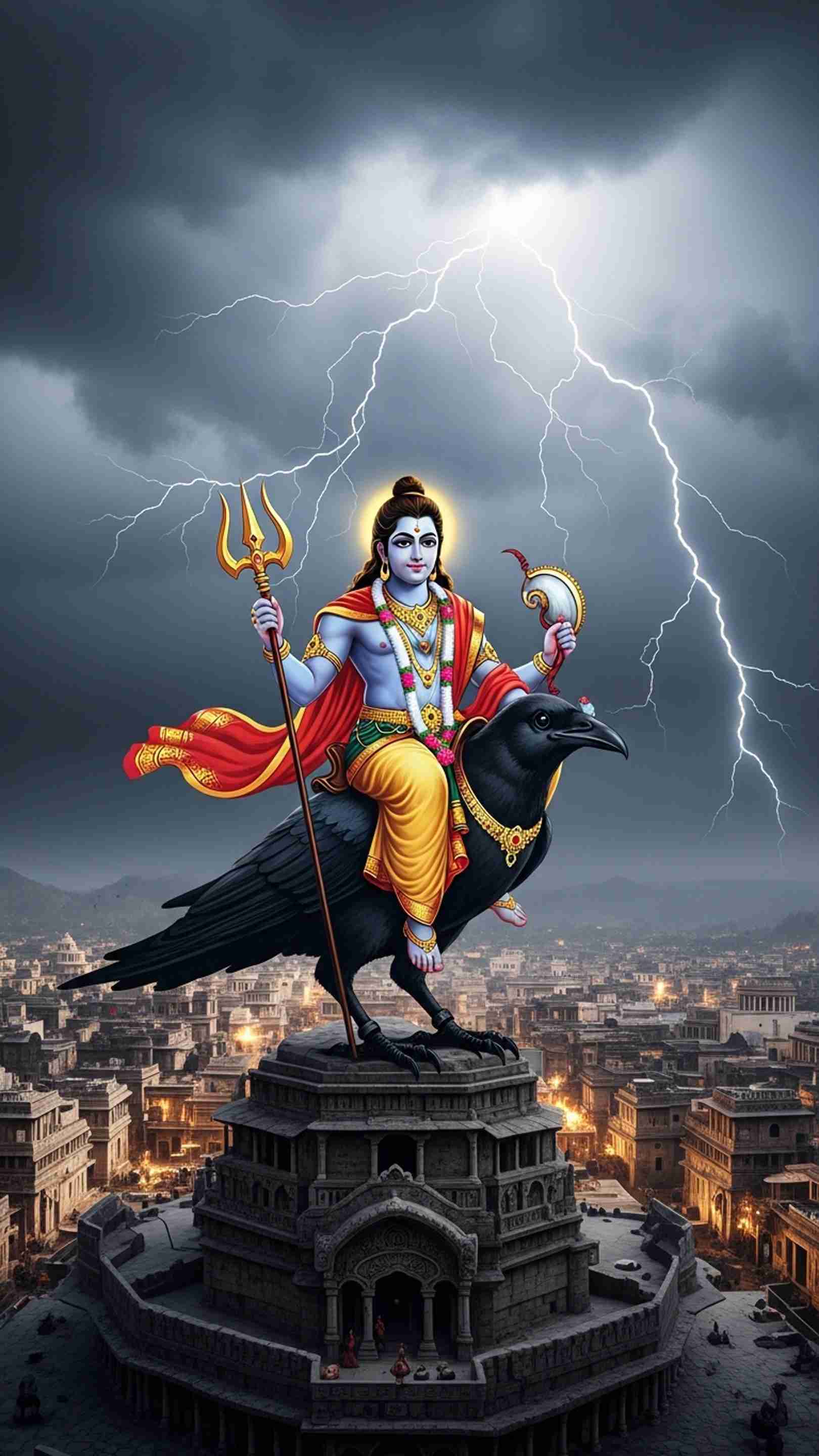 Shani Dev Mobile Wallpaper