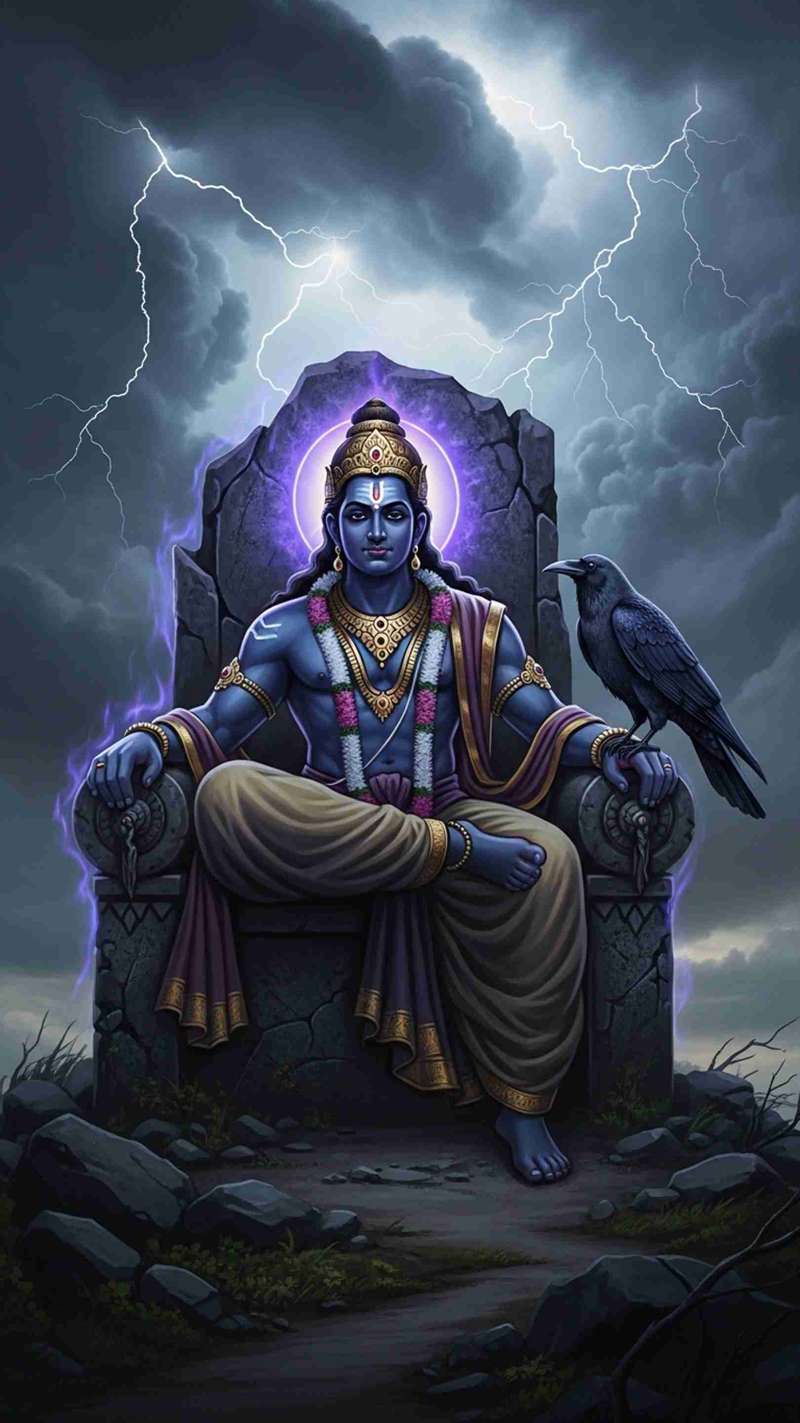 Shani Dev Mobile Wallpaper