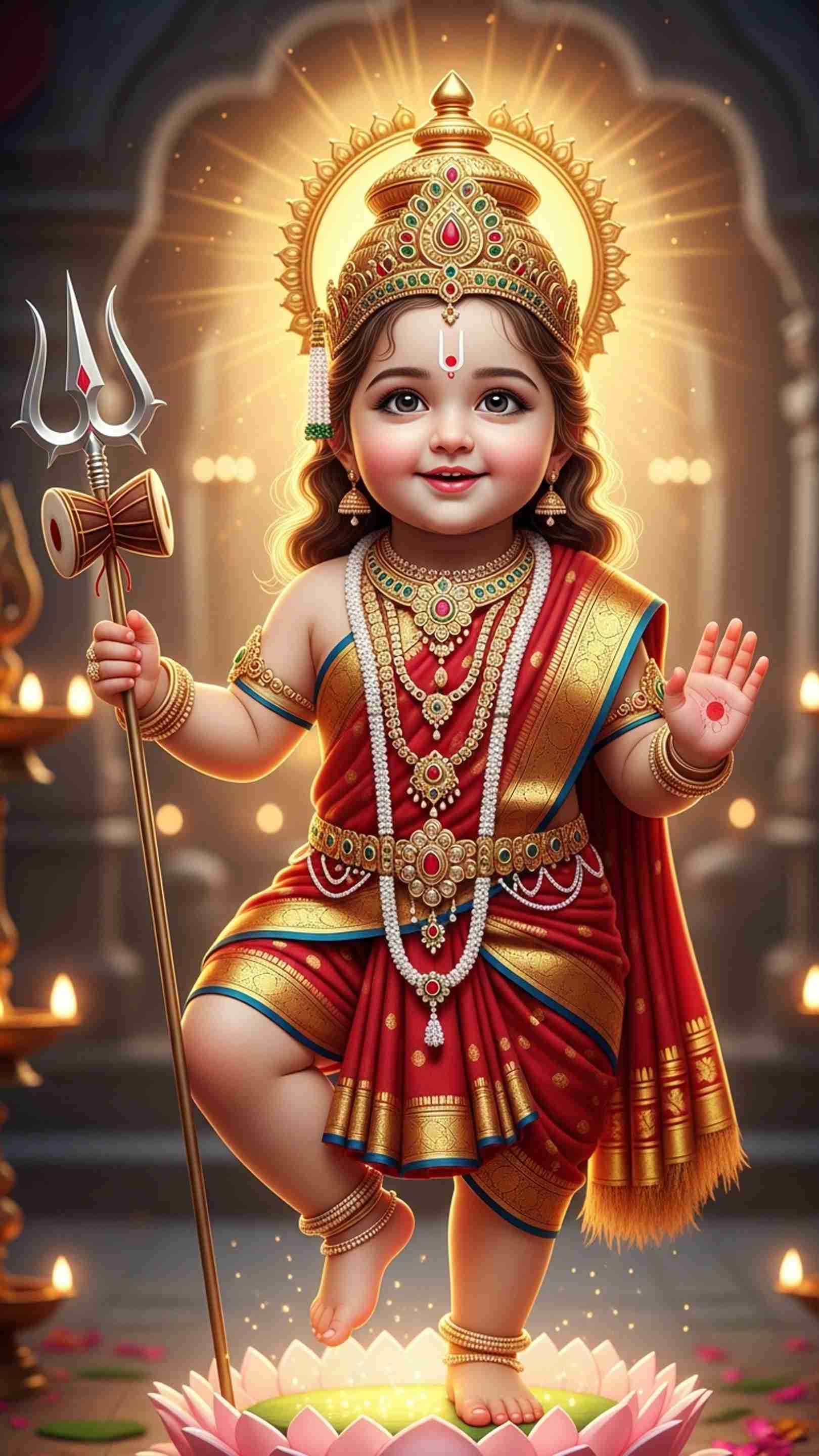 Cute Devi Mobile Wallpaper