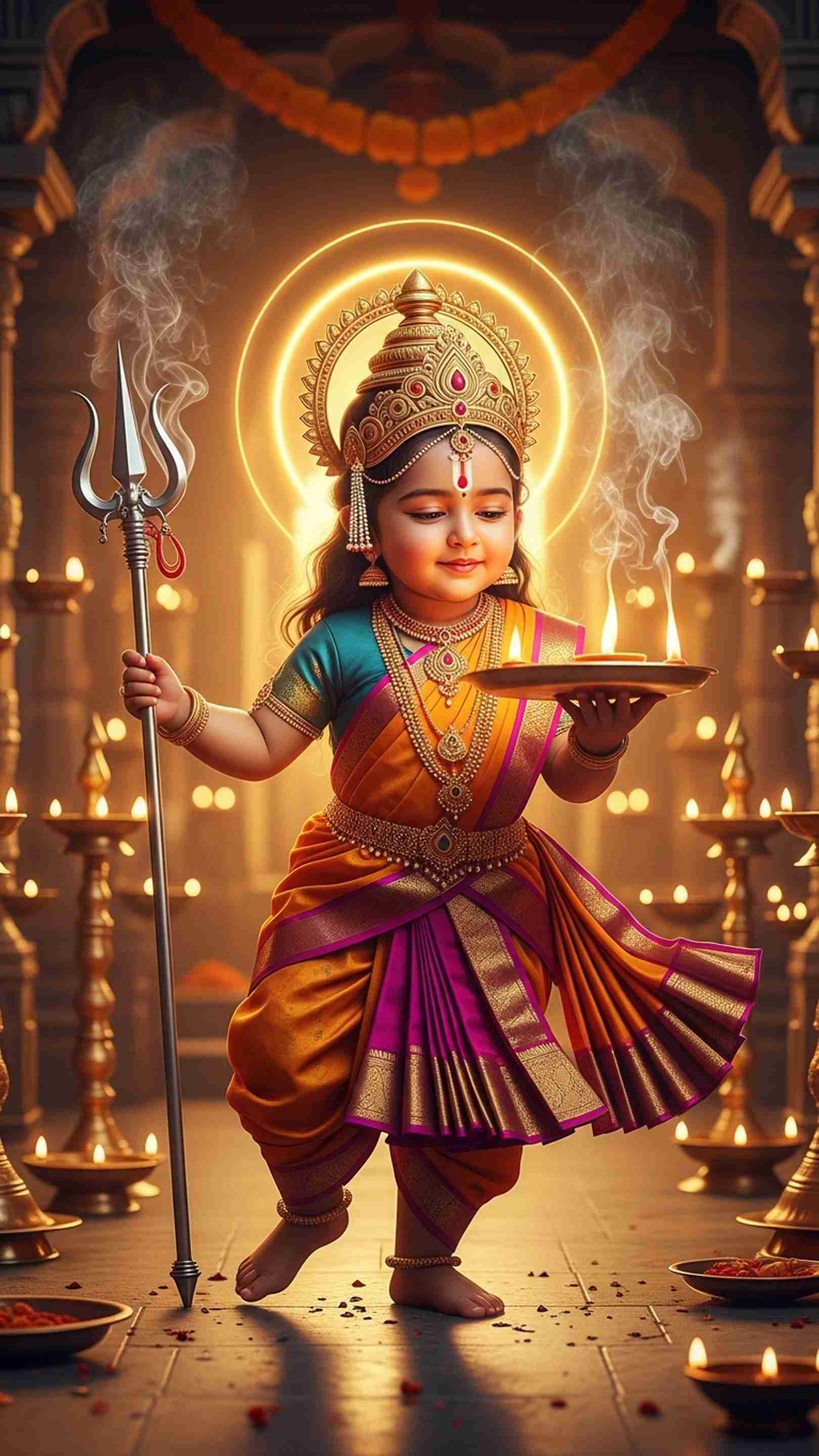 Cute Devi Mobile Wallpaper