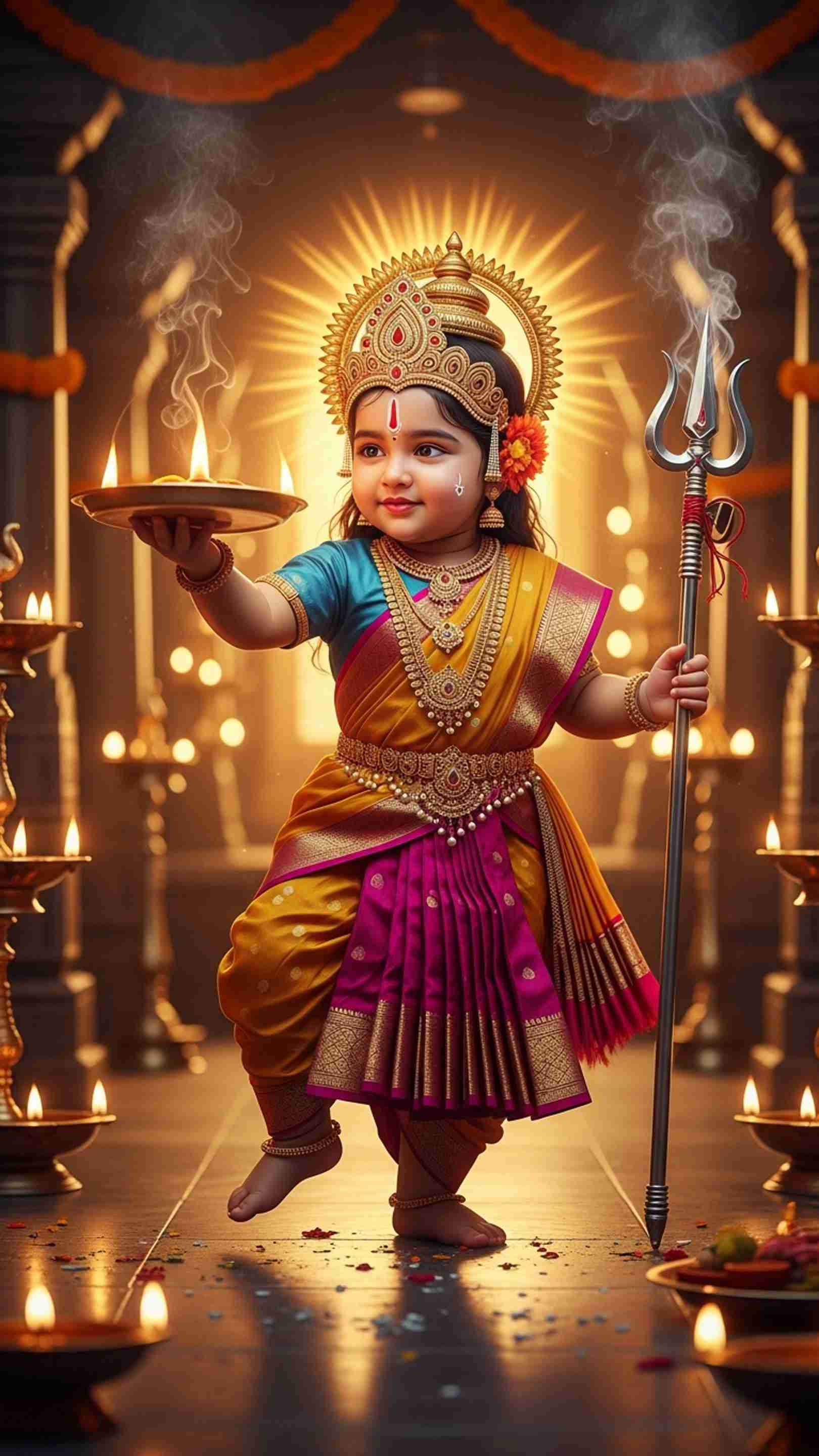 Cute Devi Mobile Wallpaper