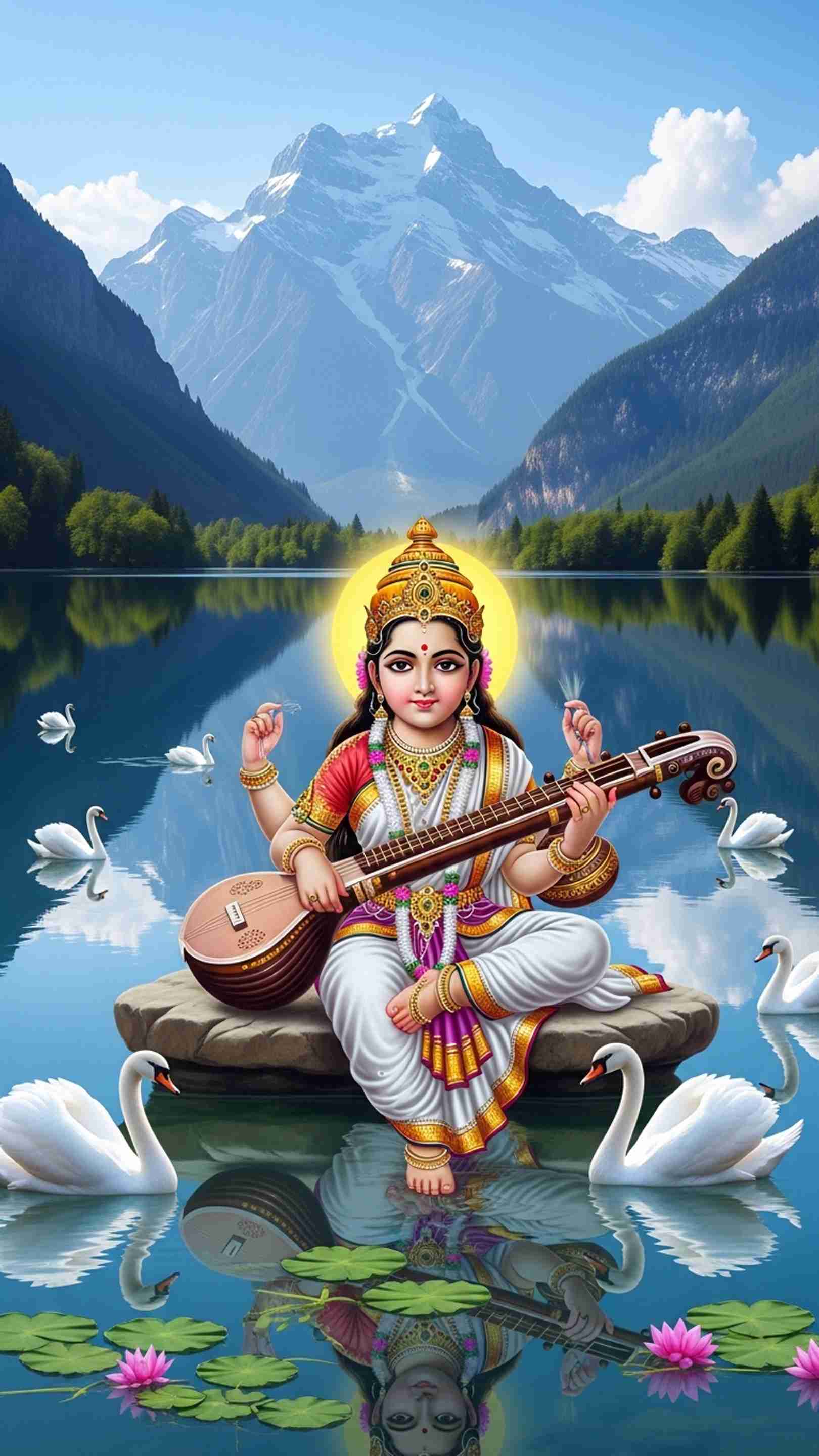 Sarswati Wallpaper