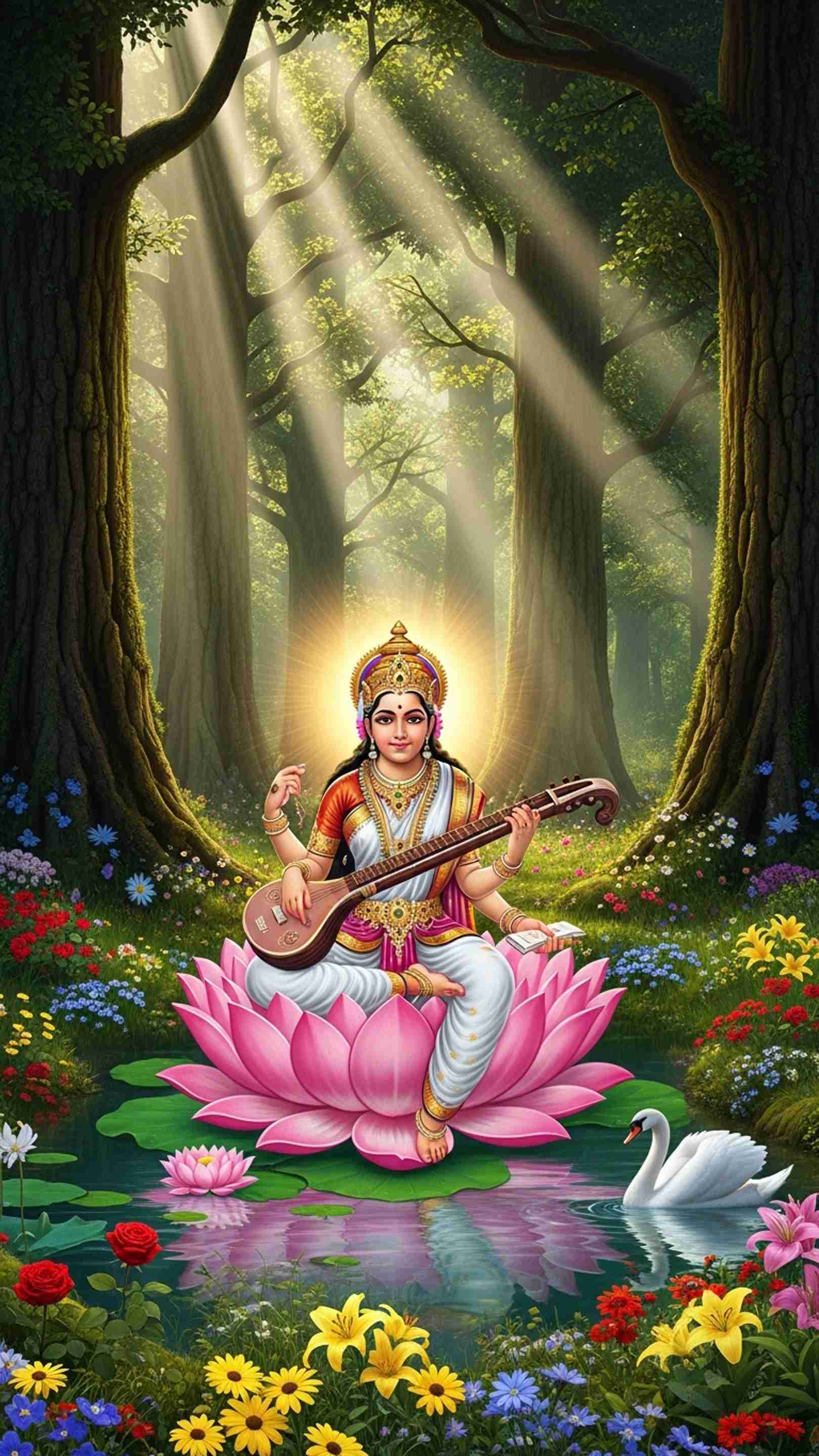 Sarswati Wallpaper