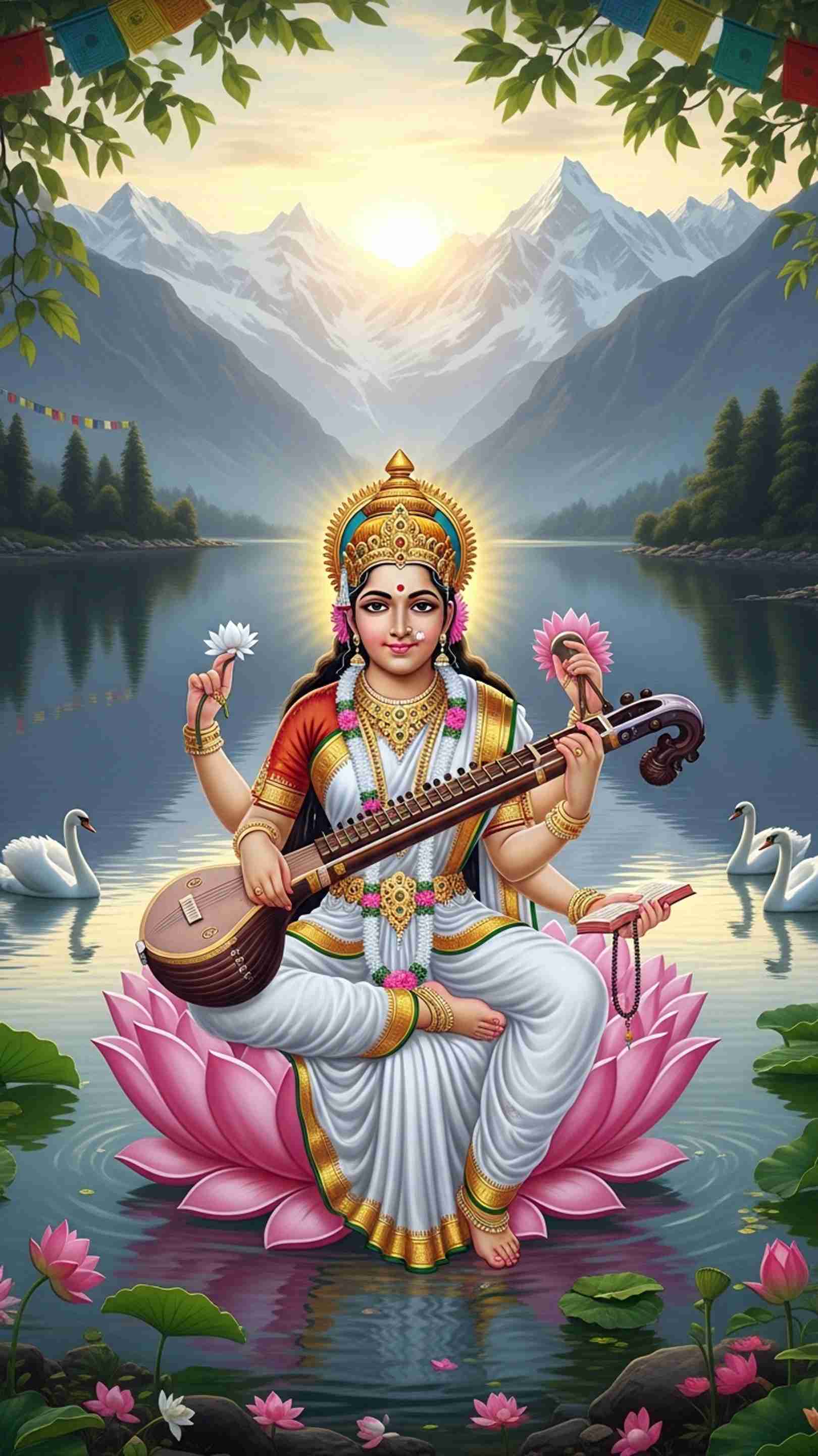 Sarswati Wallpaper