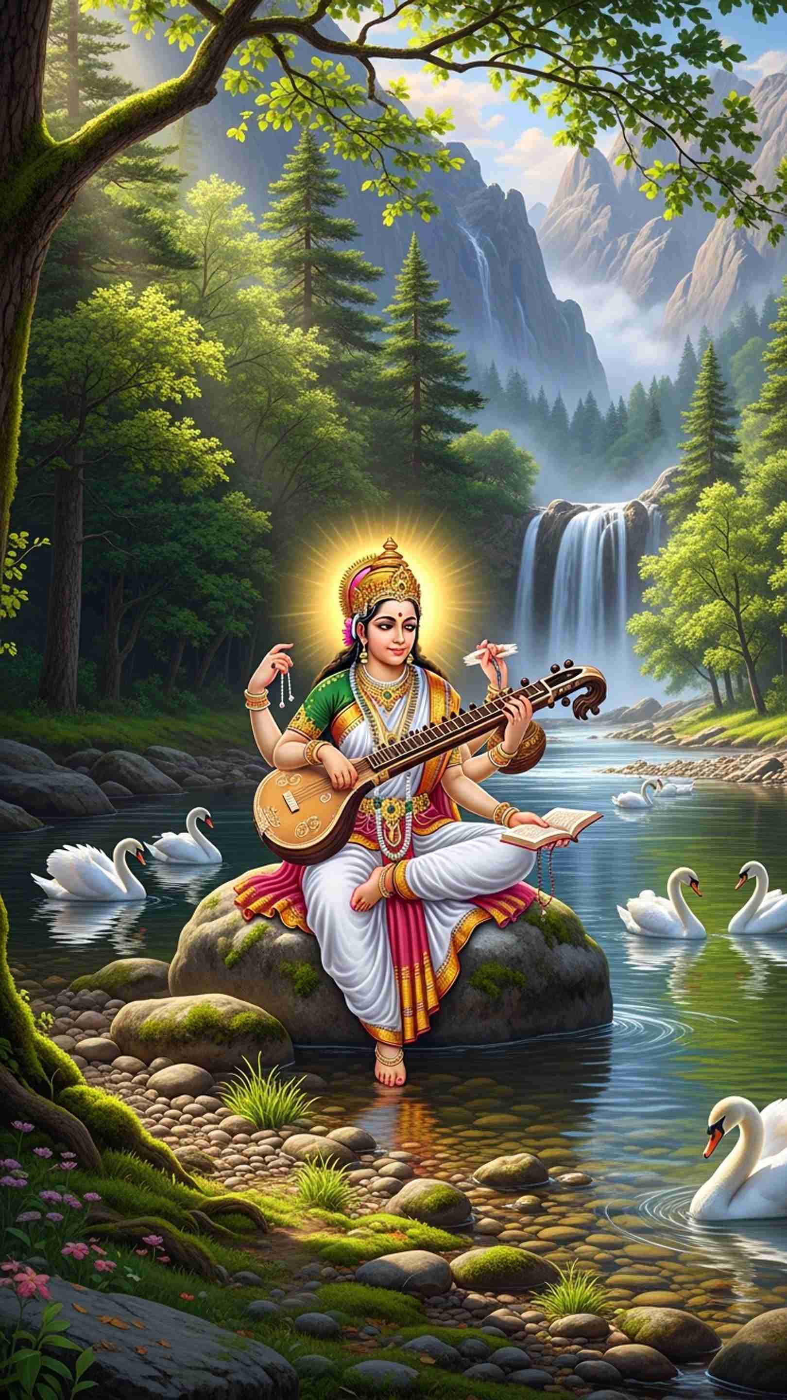 Sarswati Wallpaper