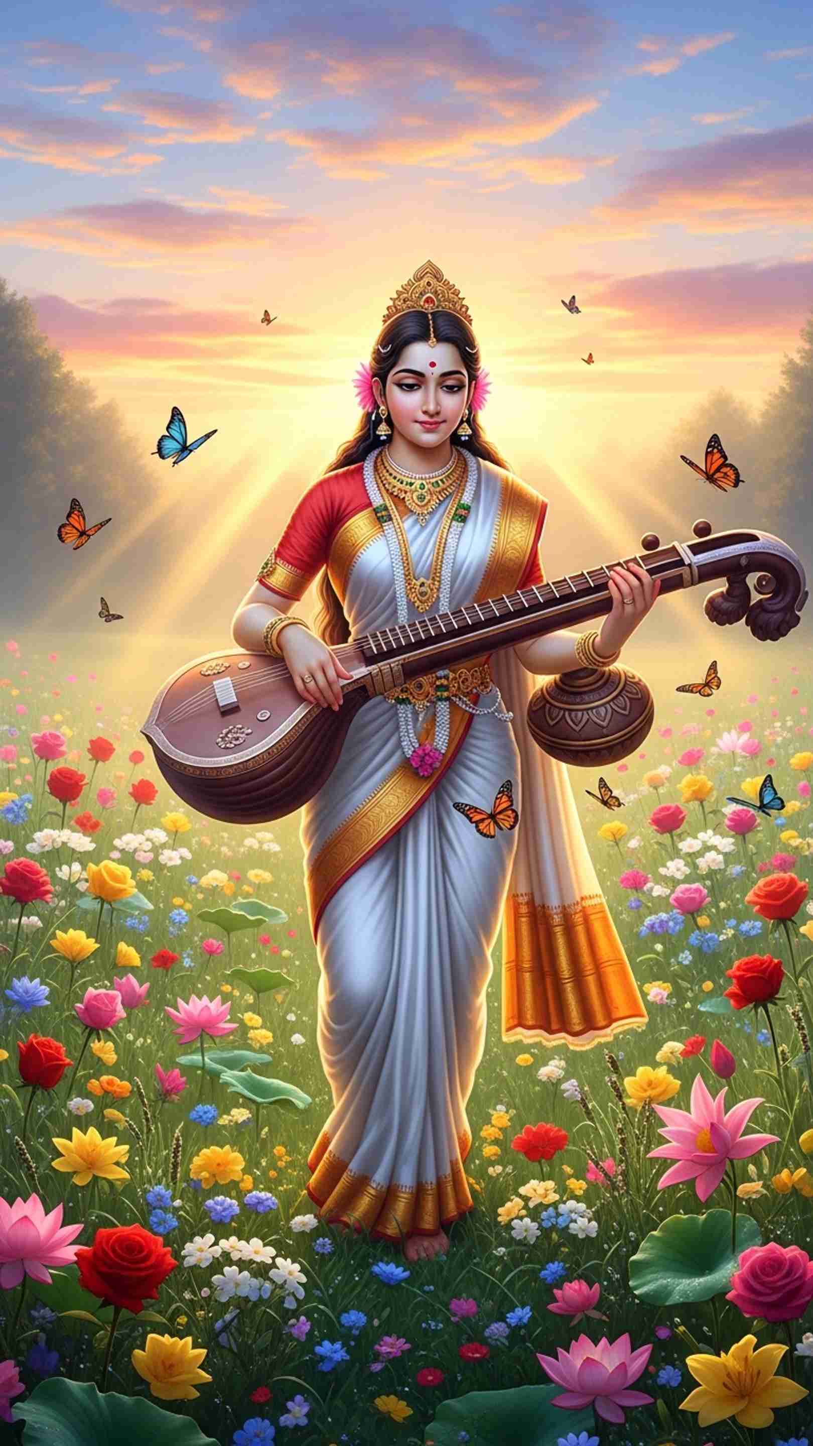 Sarswati Wallpaper