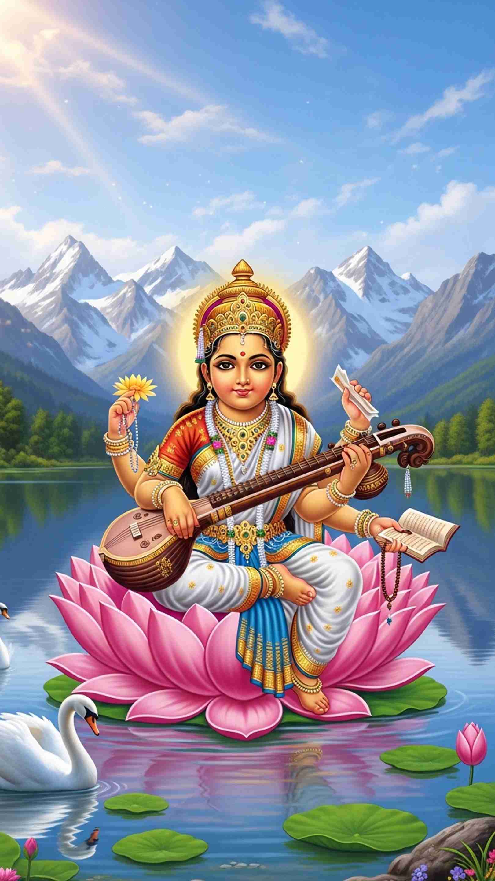 Sarswati Wallpaper