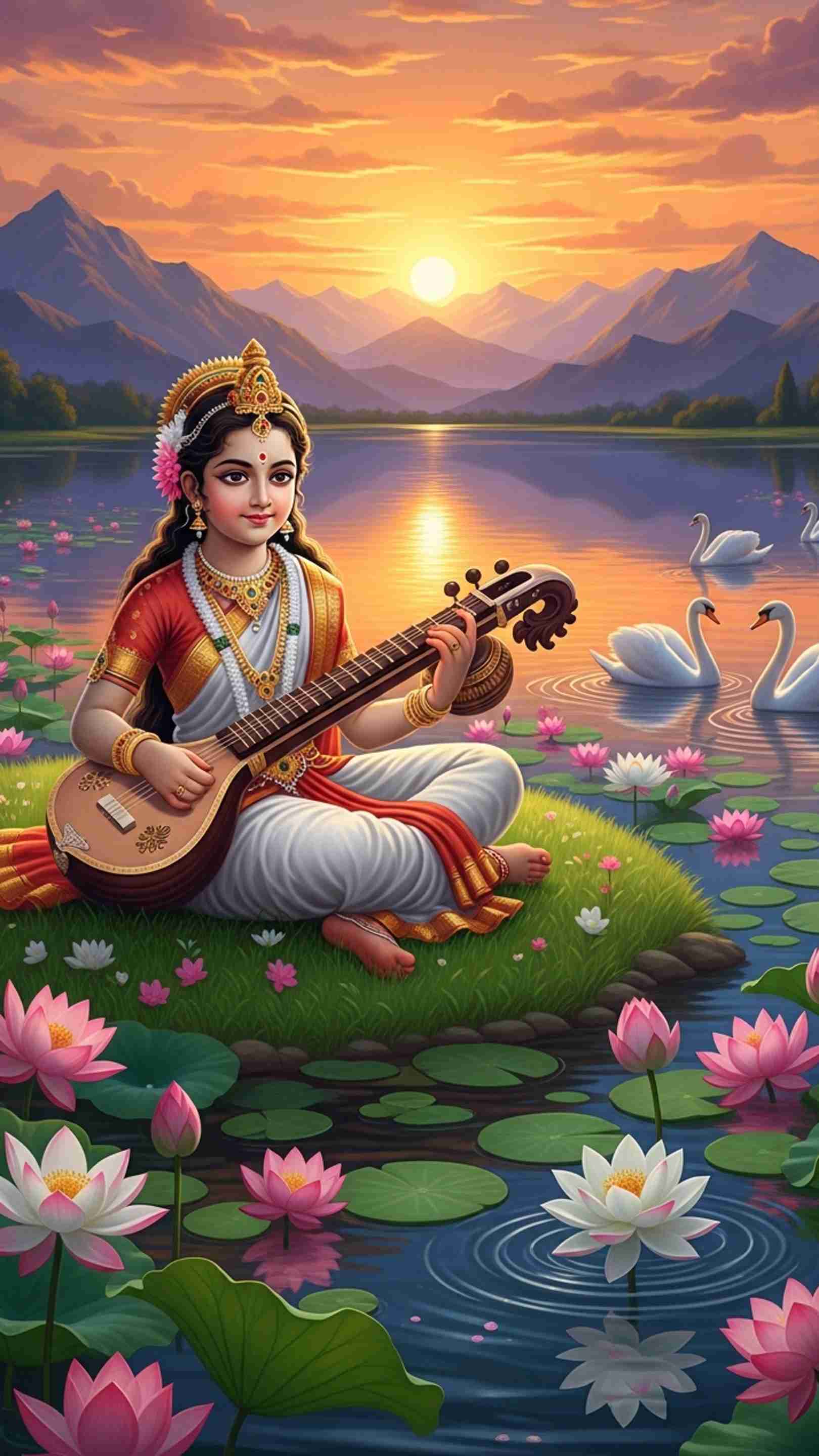 Sarswati Wallpaper