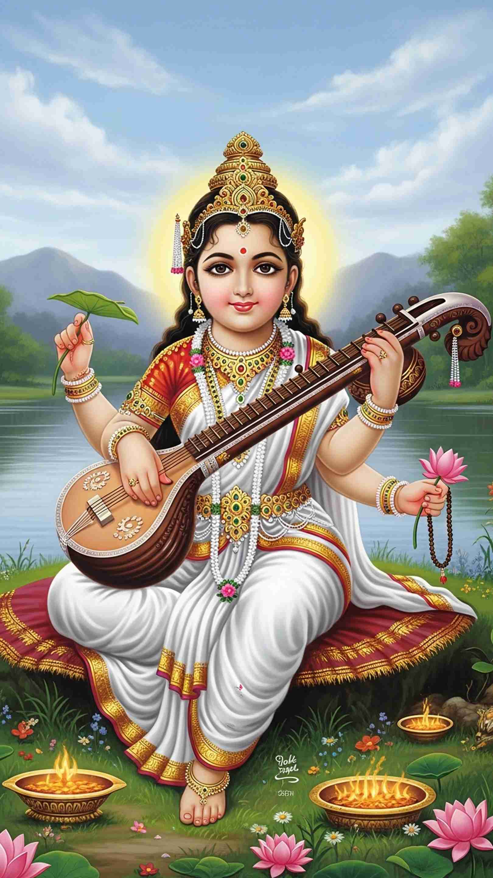 Sarswati Wallpaper