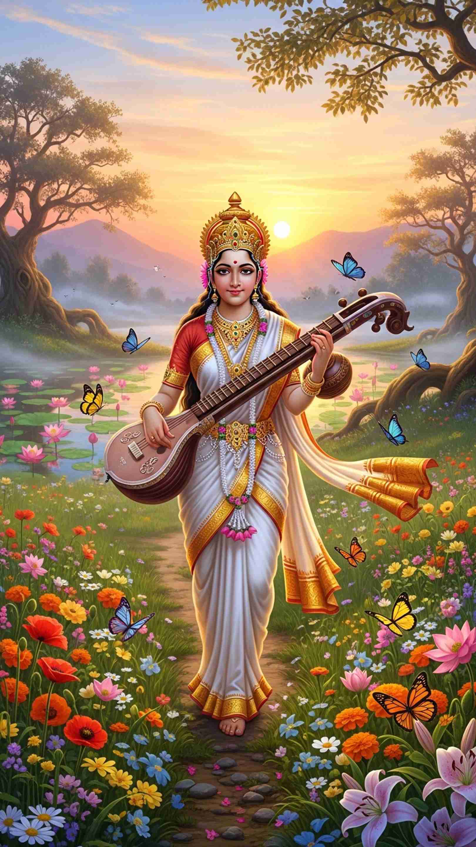 Sarswati Wallpaper