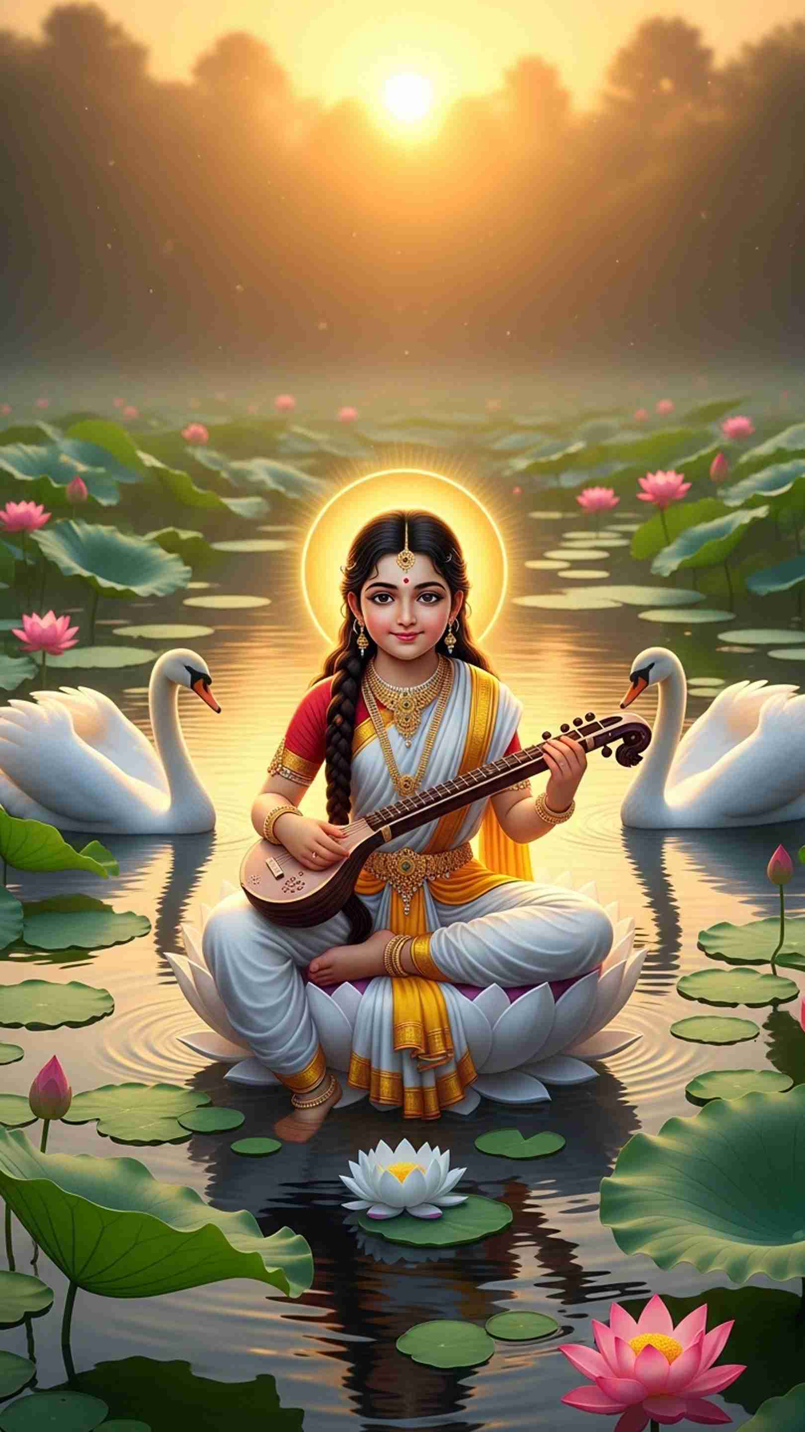 Sarswati Wallpaper