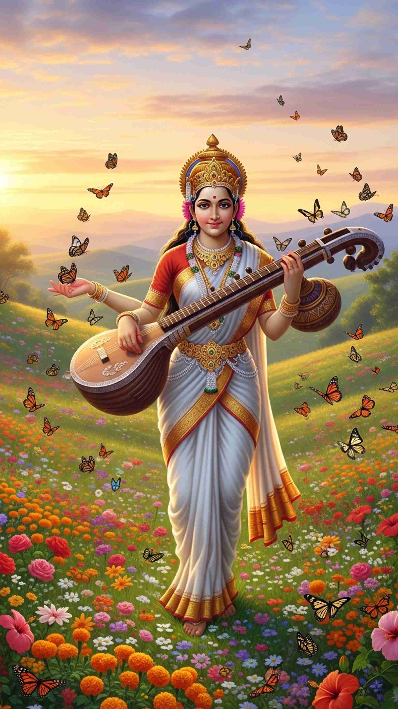Sarswati Wallpaper