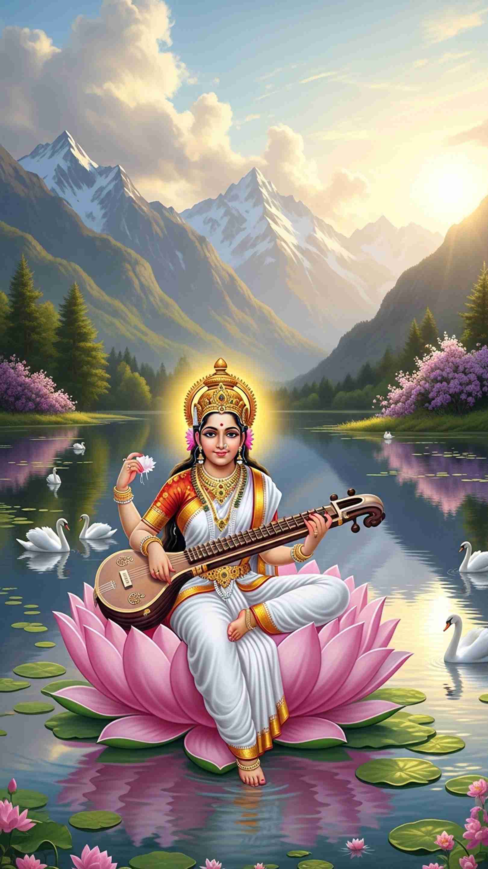 Sarswati Wallpaper