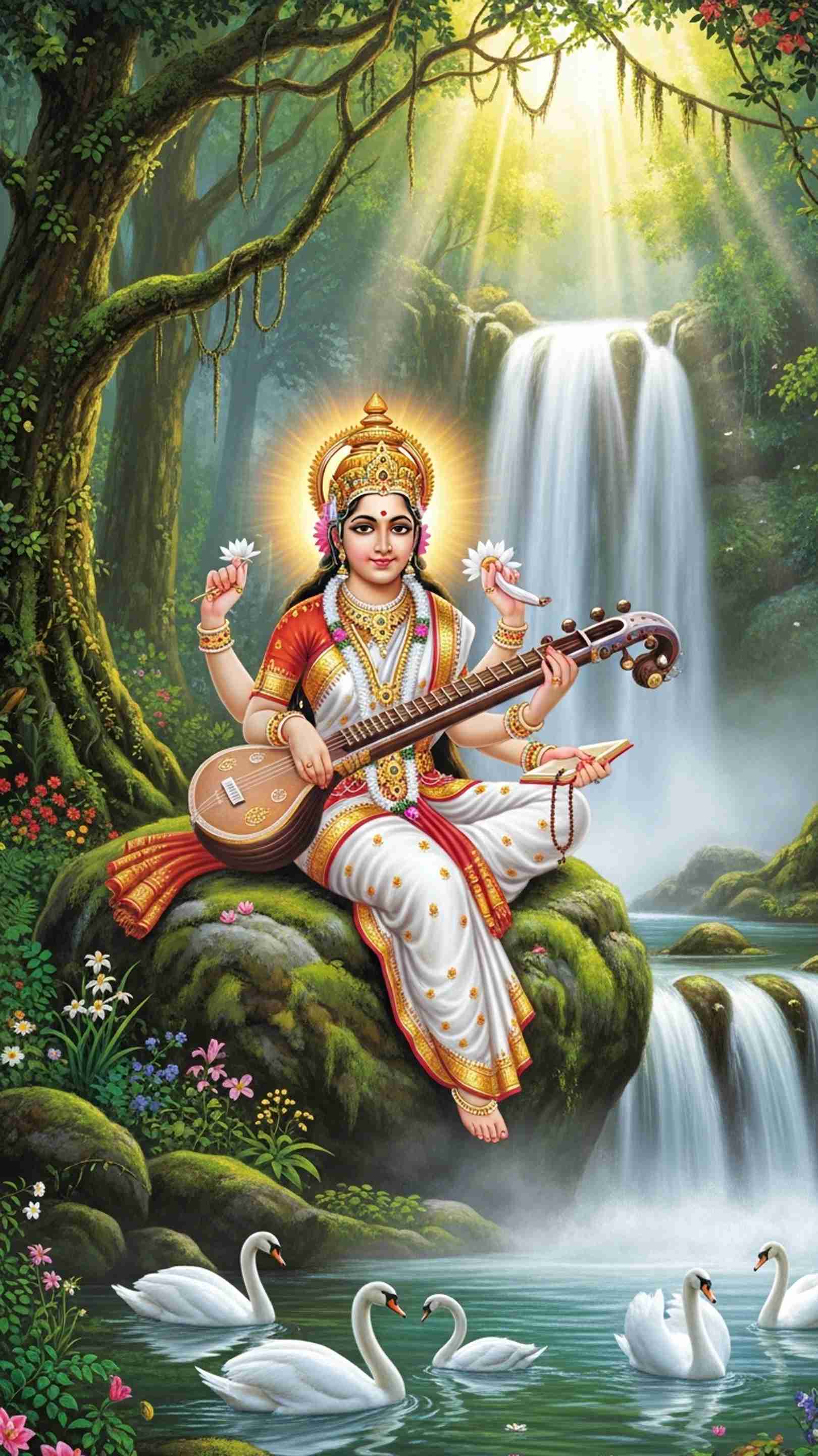 Sarswati Wallpaper