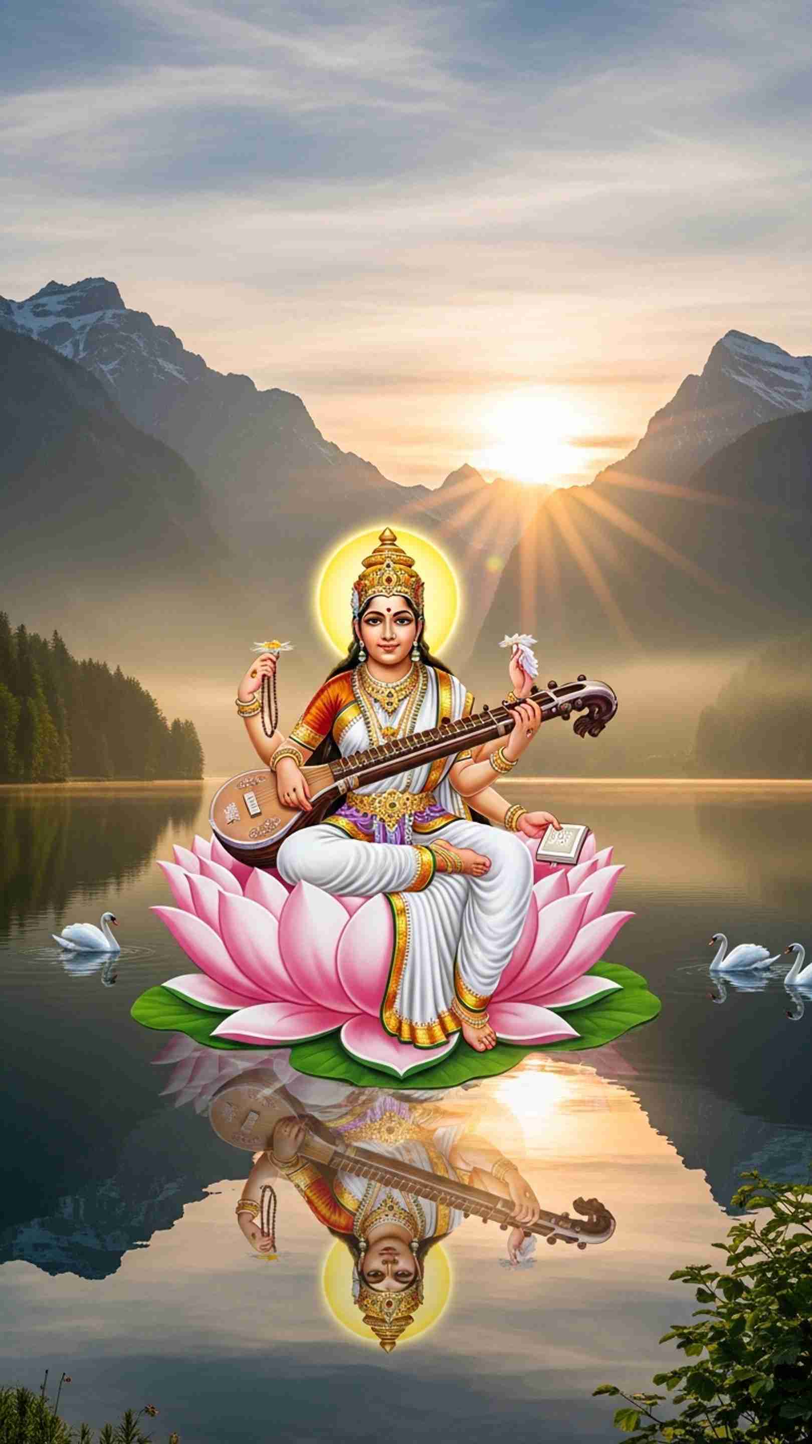 Sarswati Wallpaper