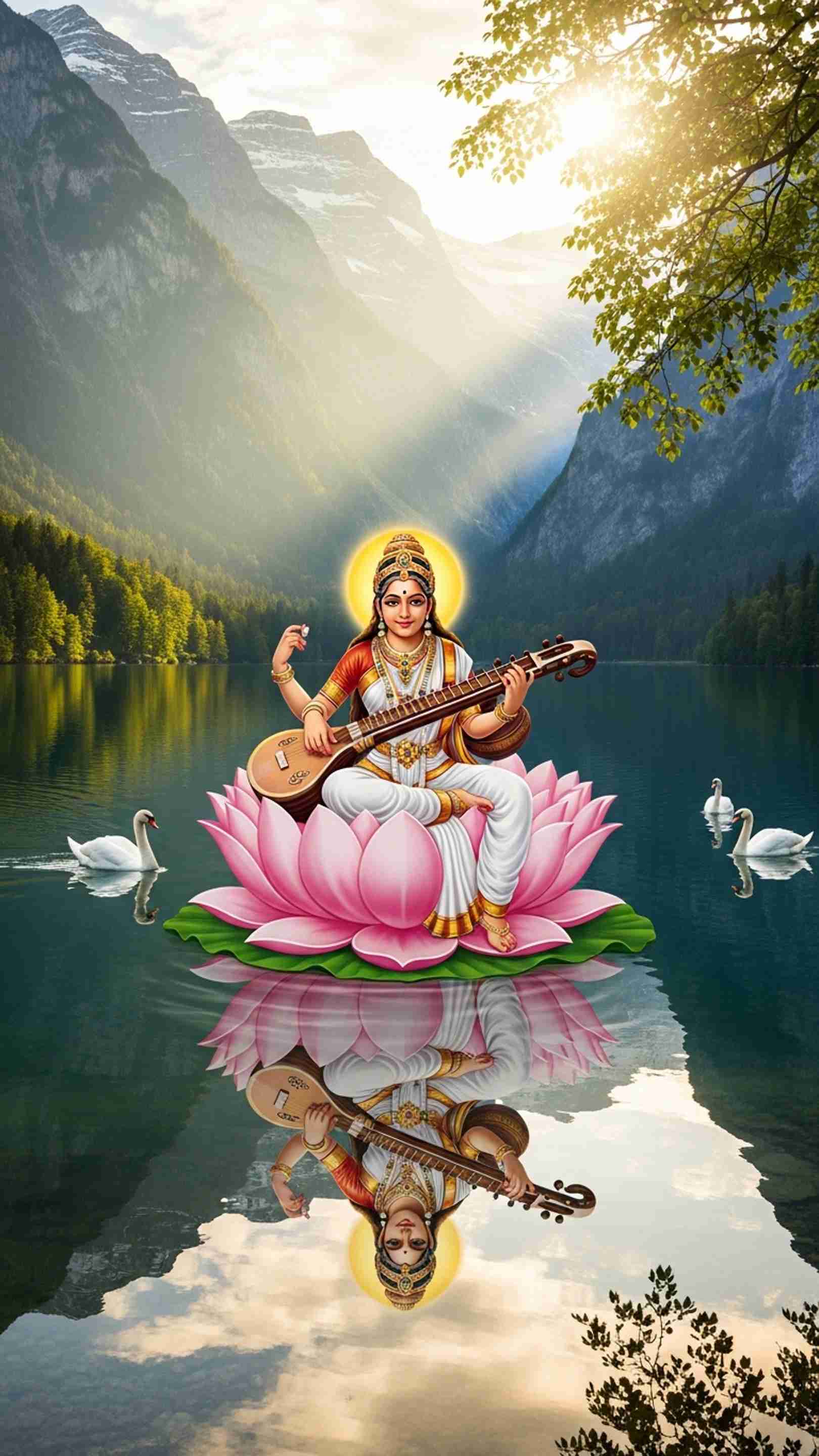 Sarswati Wallpaper