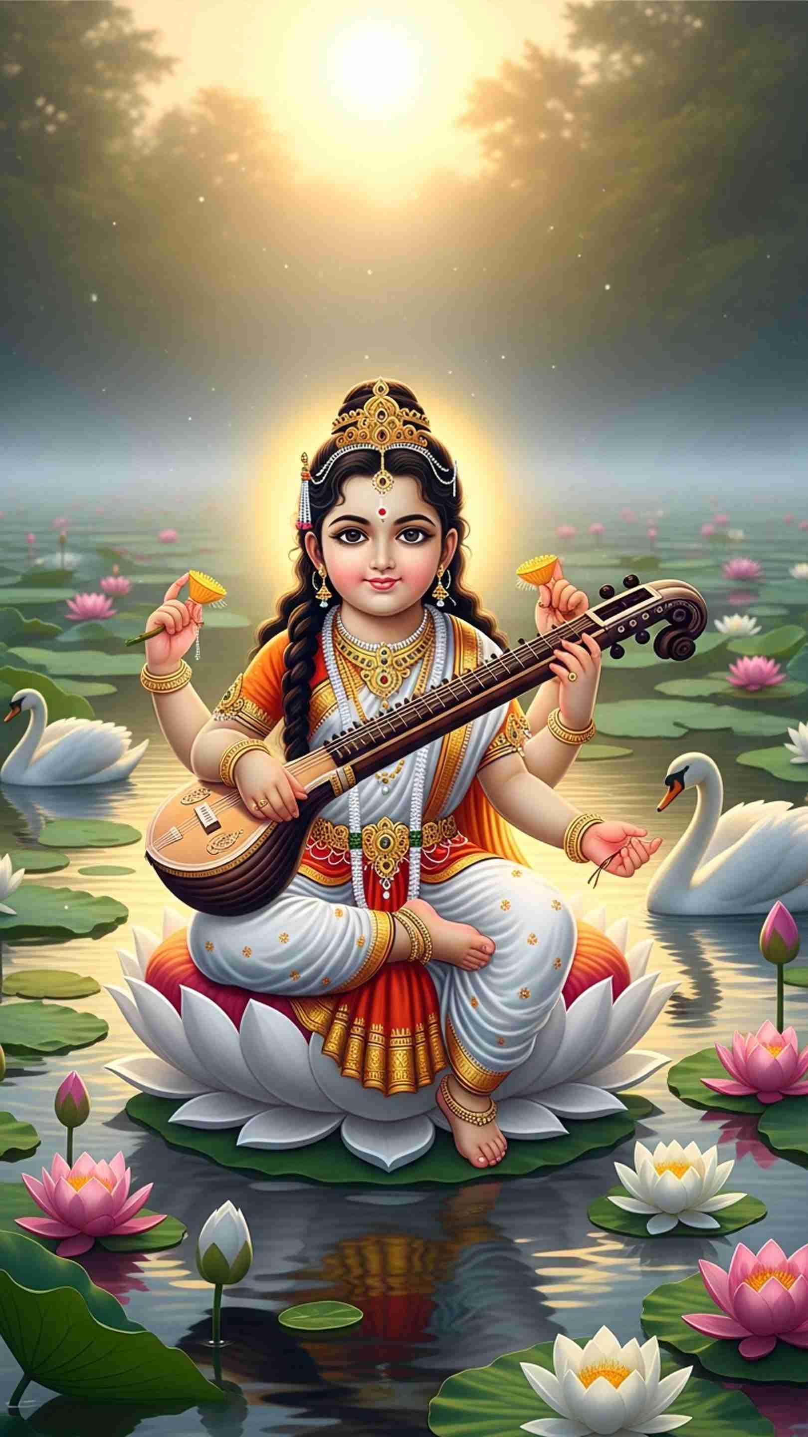Sarswati Wallpaper