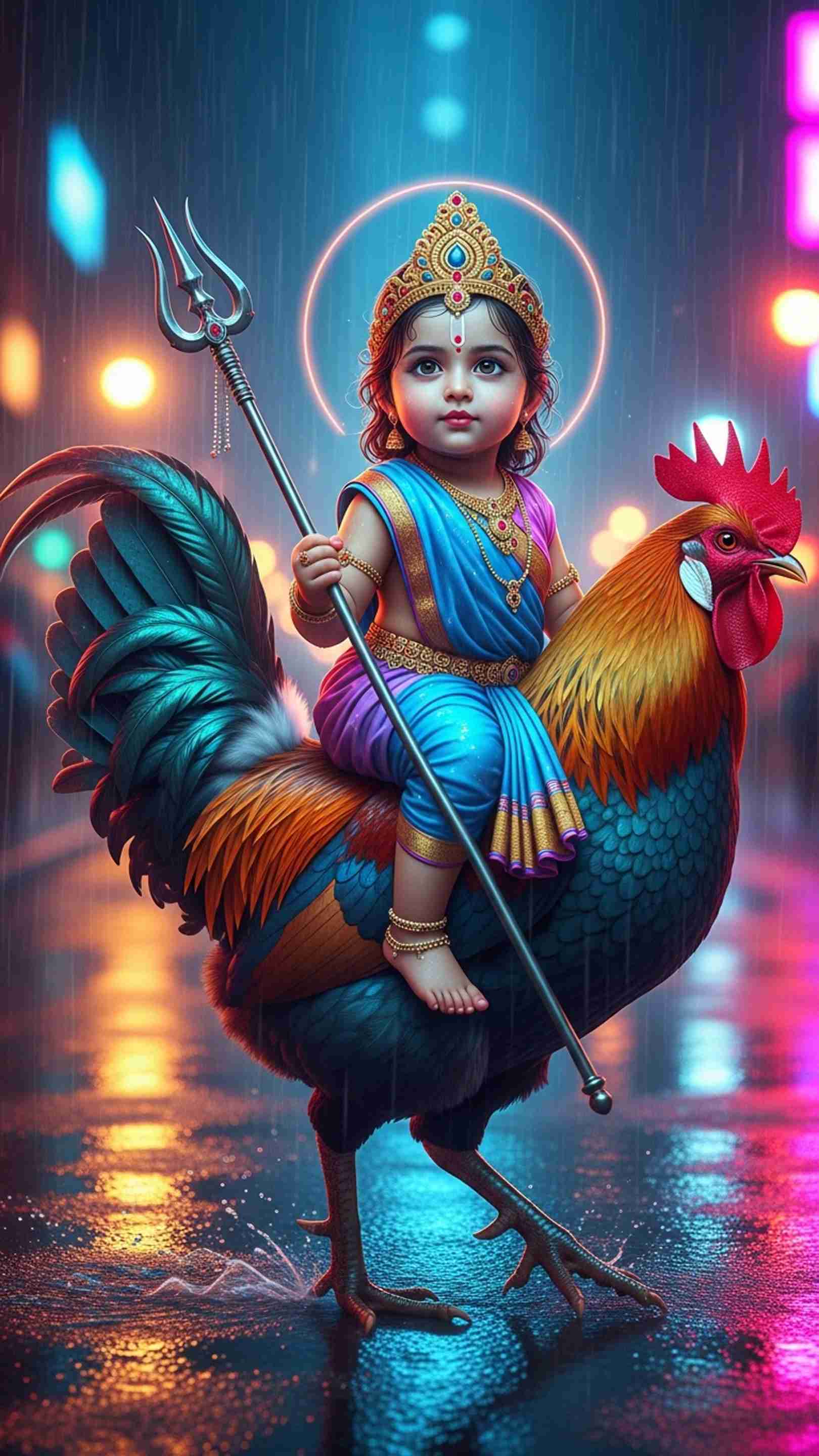 Bahuchar Maa Mobile Wallpaper