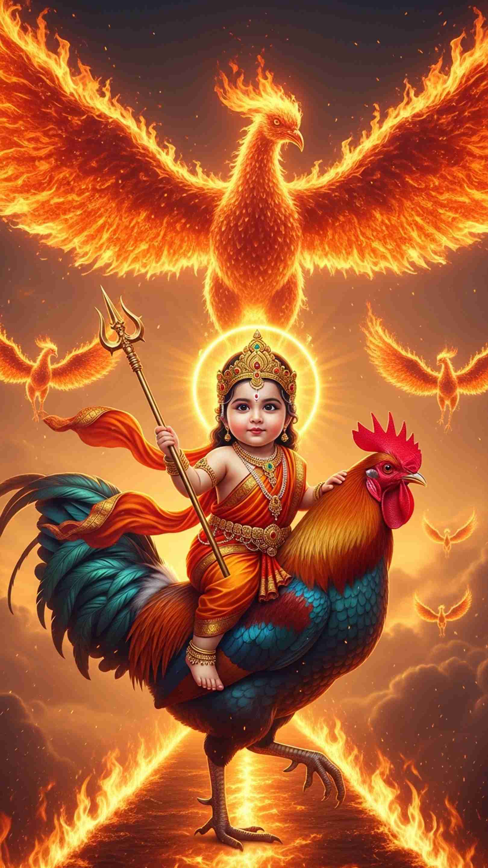 Bahuchar Maa Mobile Wallpaper