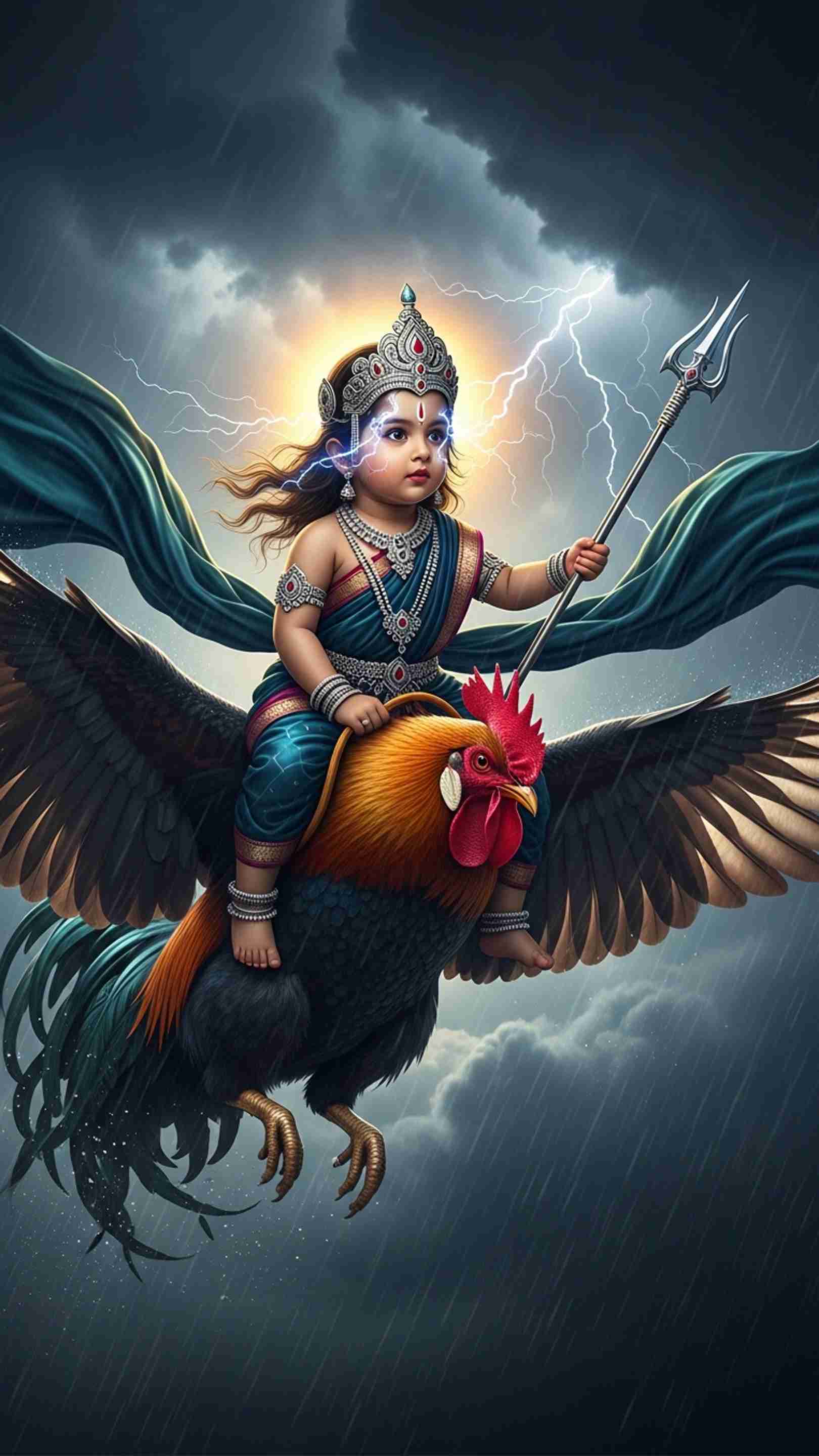 Bahuchar Maa Mobile Wallpaper