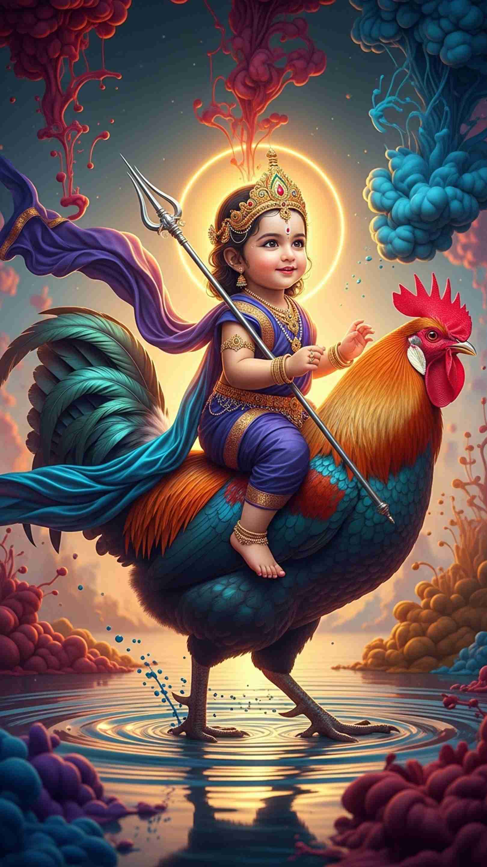 Bahuchar Maa Mobile Wallpaper