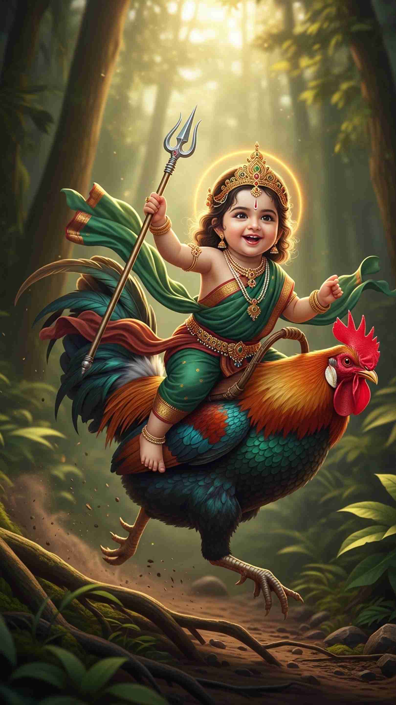 Bahuchar Maa Mobile Wallpaper