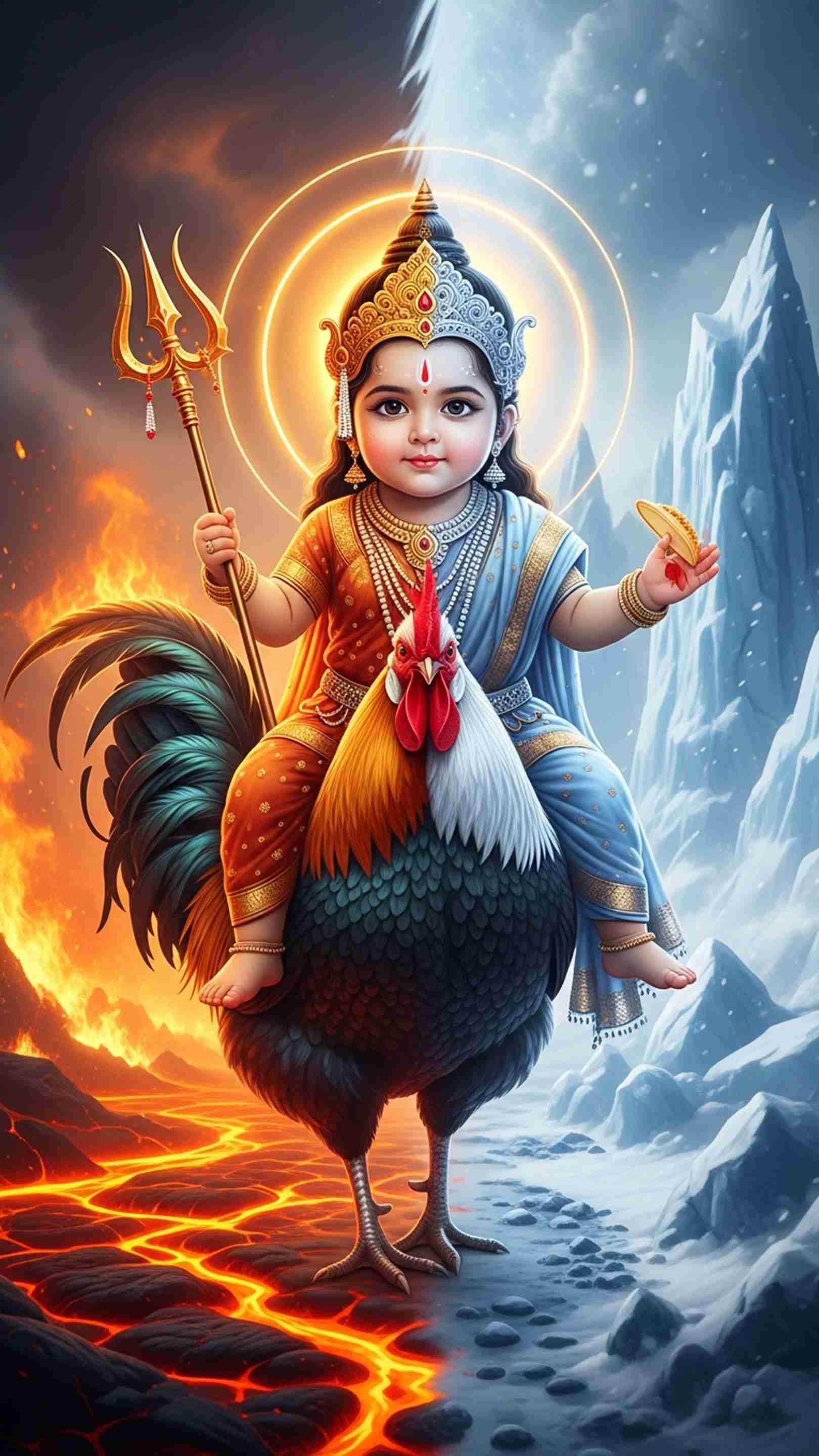 Bahuchar Maa Mobile Wallpaper