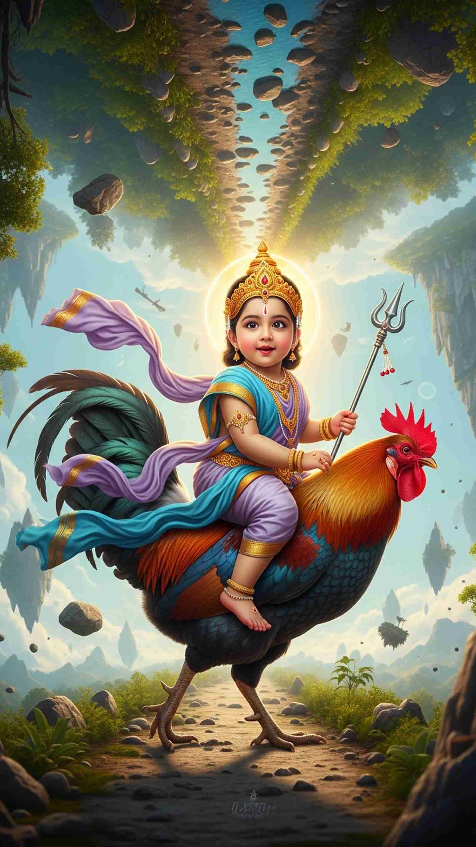 Bahuchar Maa Mobile Wallpaper