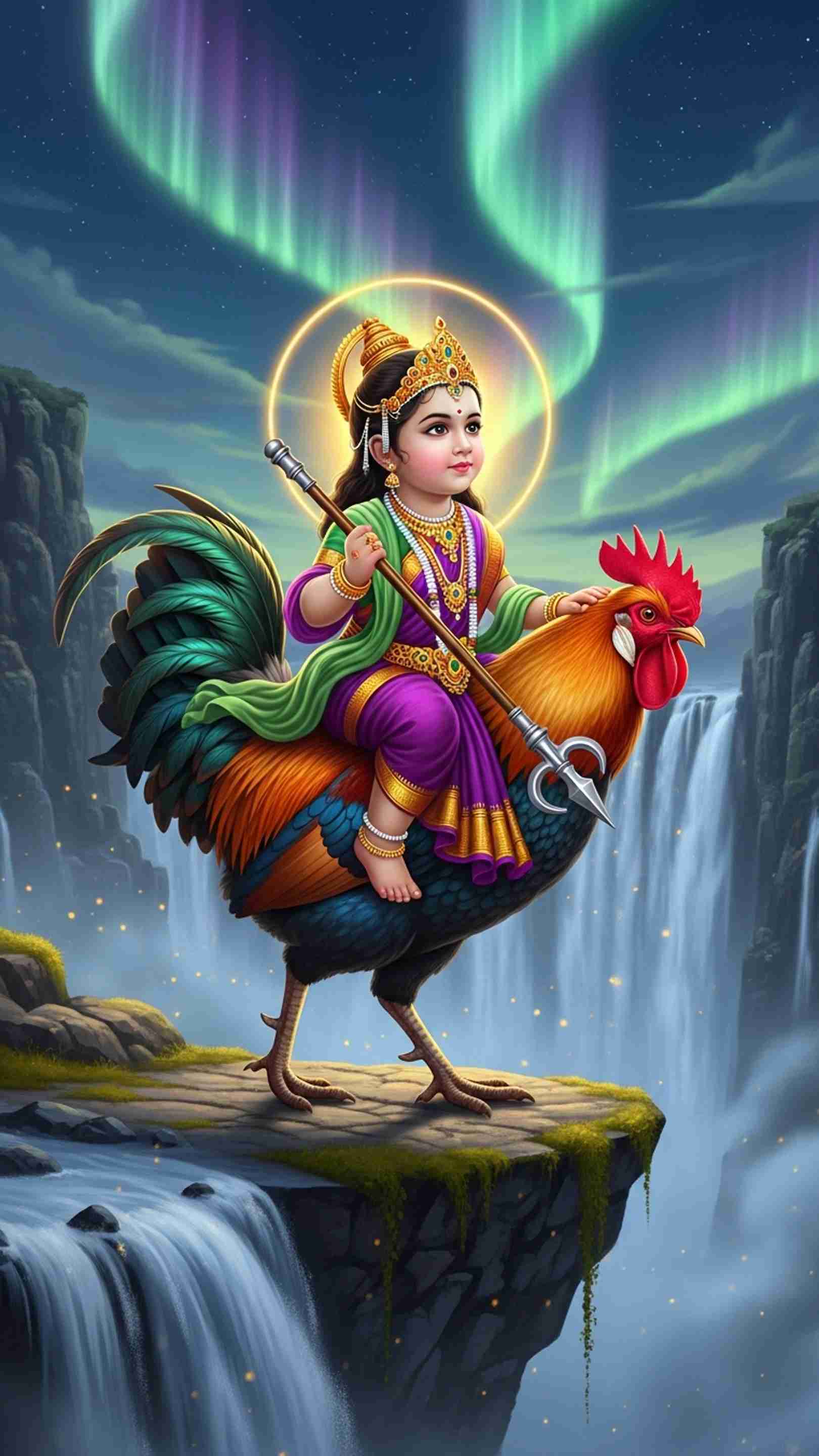 Bahuchar Maa Mobile Wallpaper