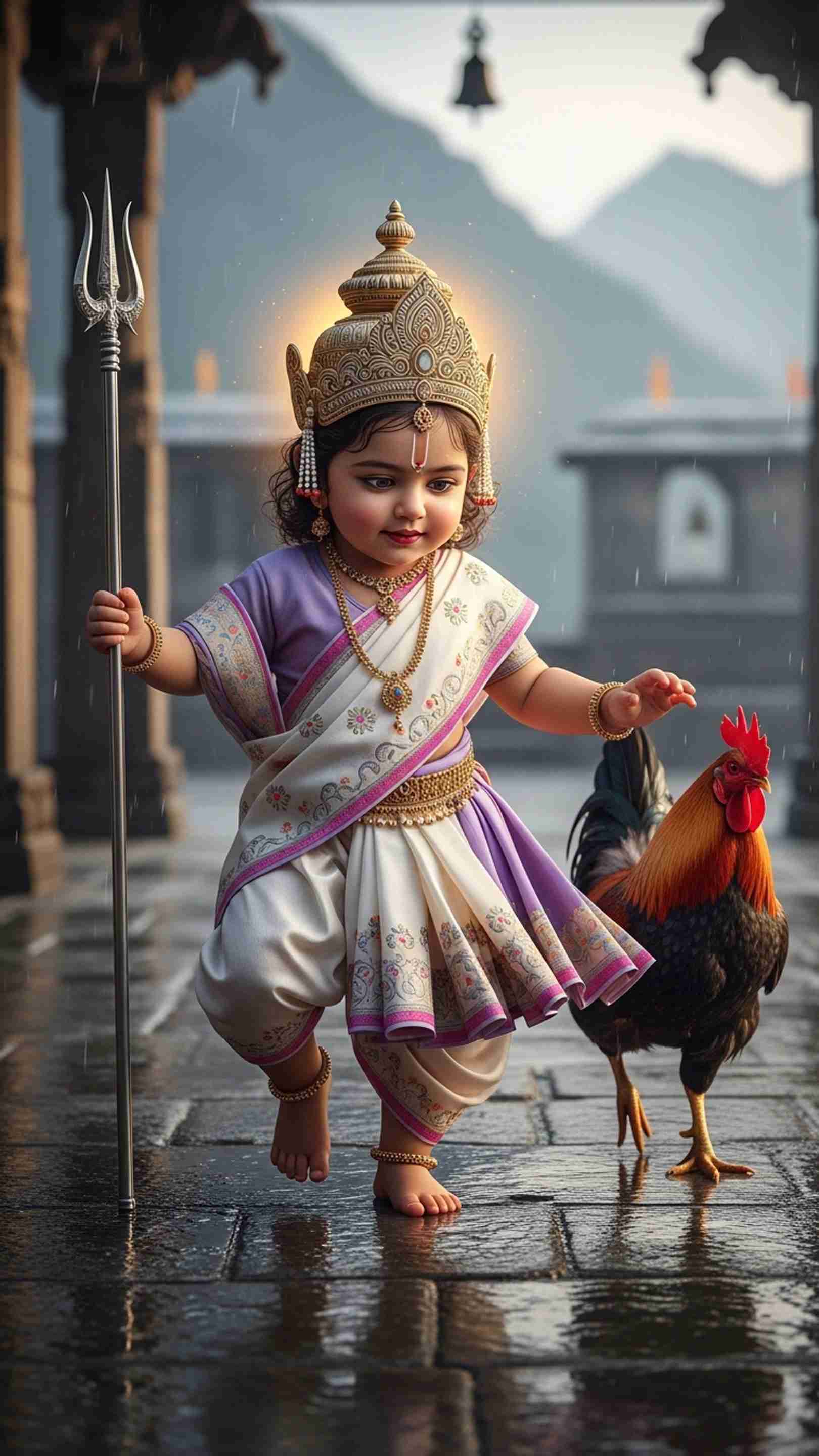 Bahuchar Maa Mobile Wallpaper
