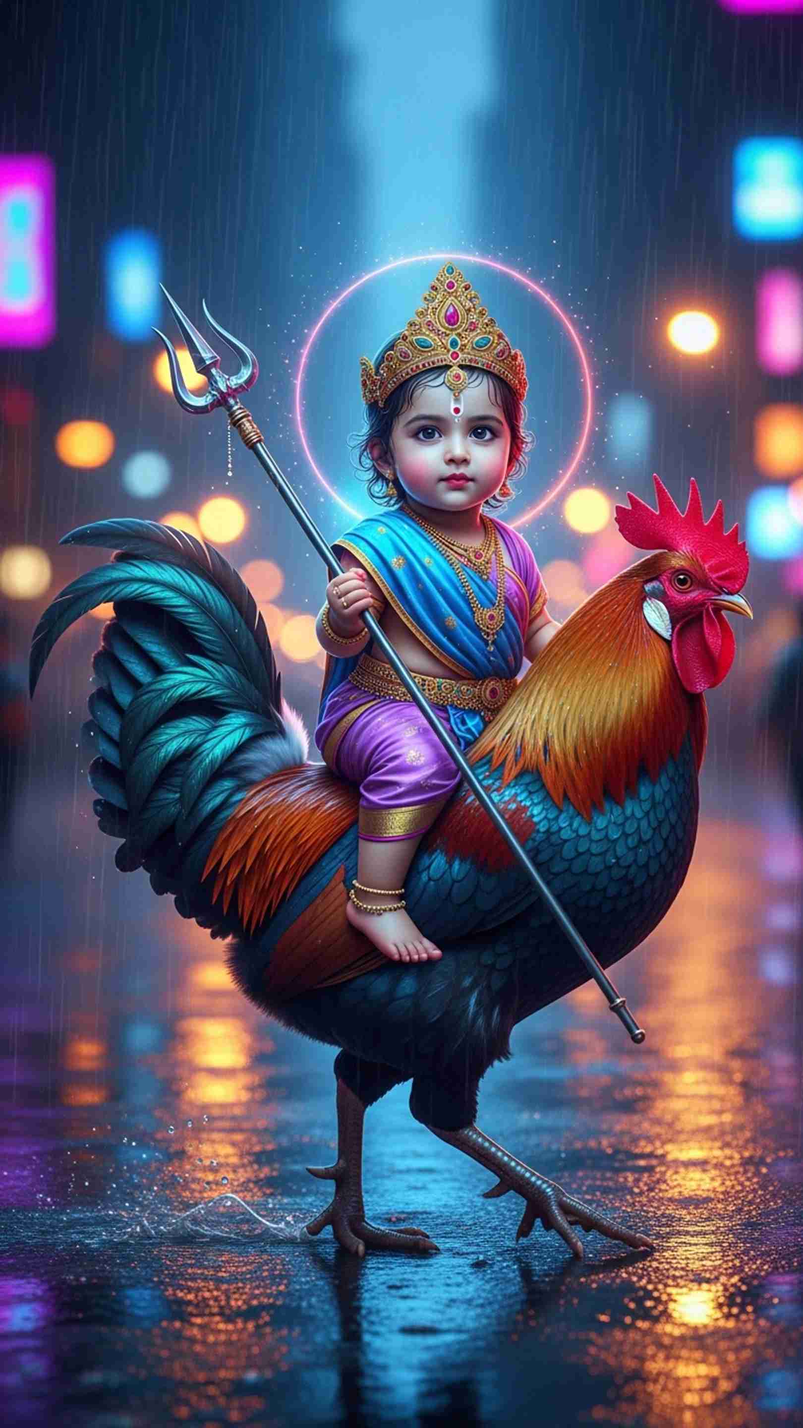 Bahuchar Maa Mobile Wallpaper